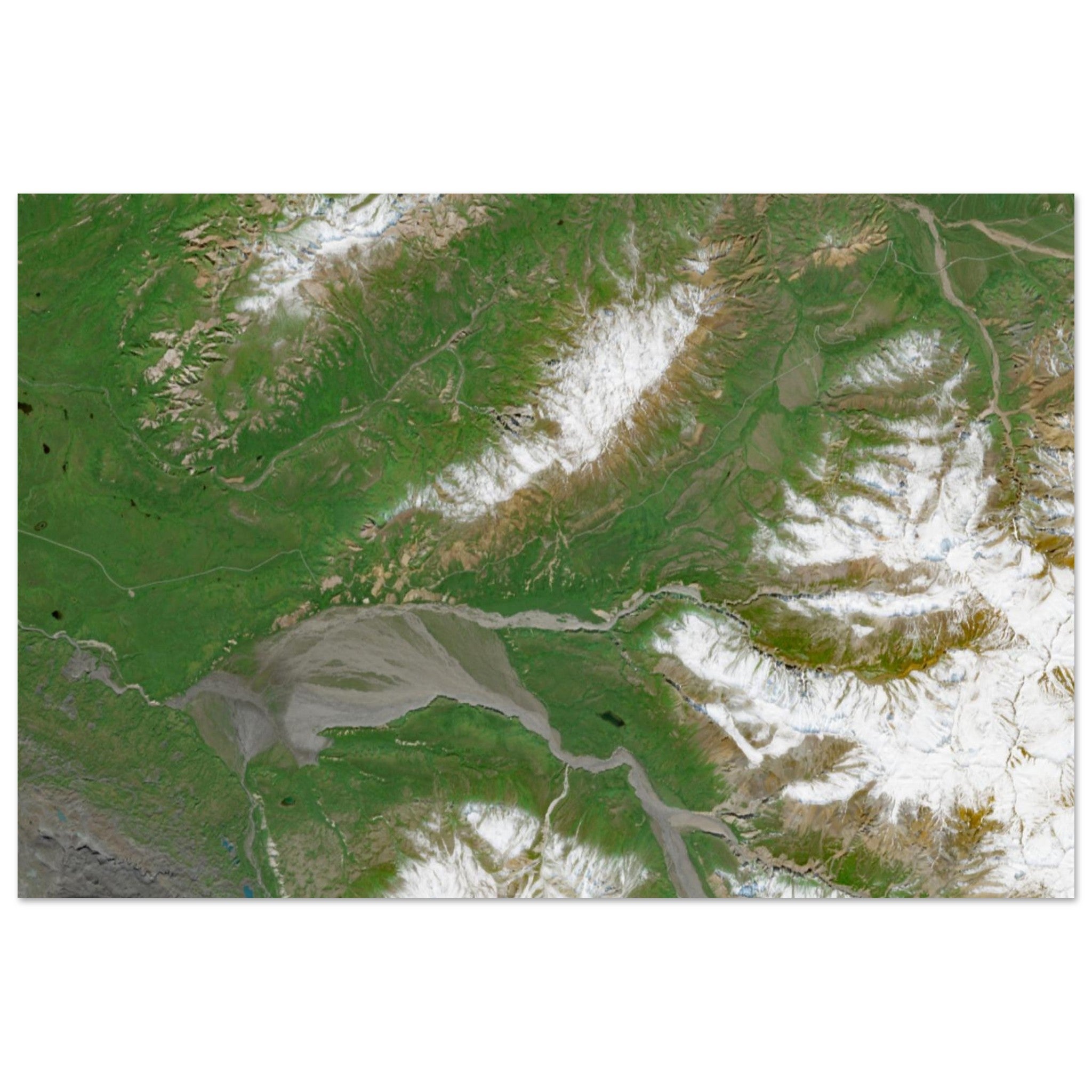 Denali National Park Natural Earth Print - Ink And Atlas