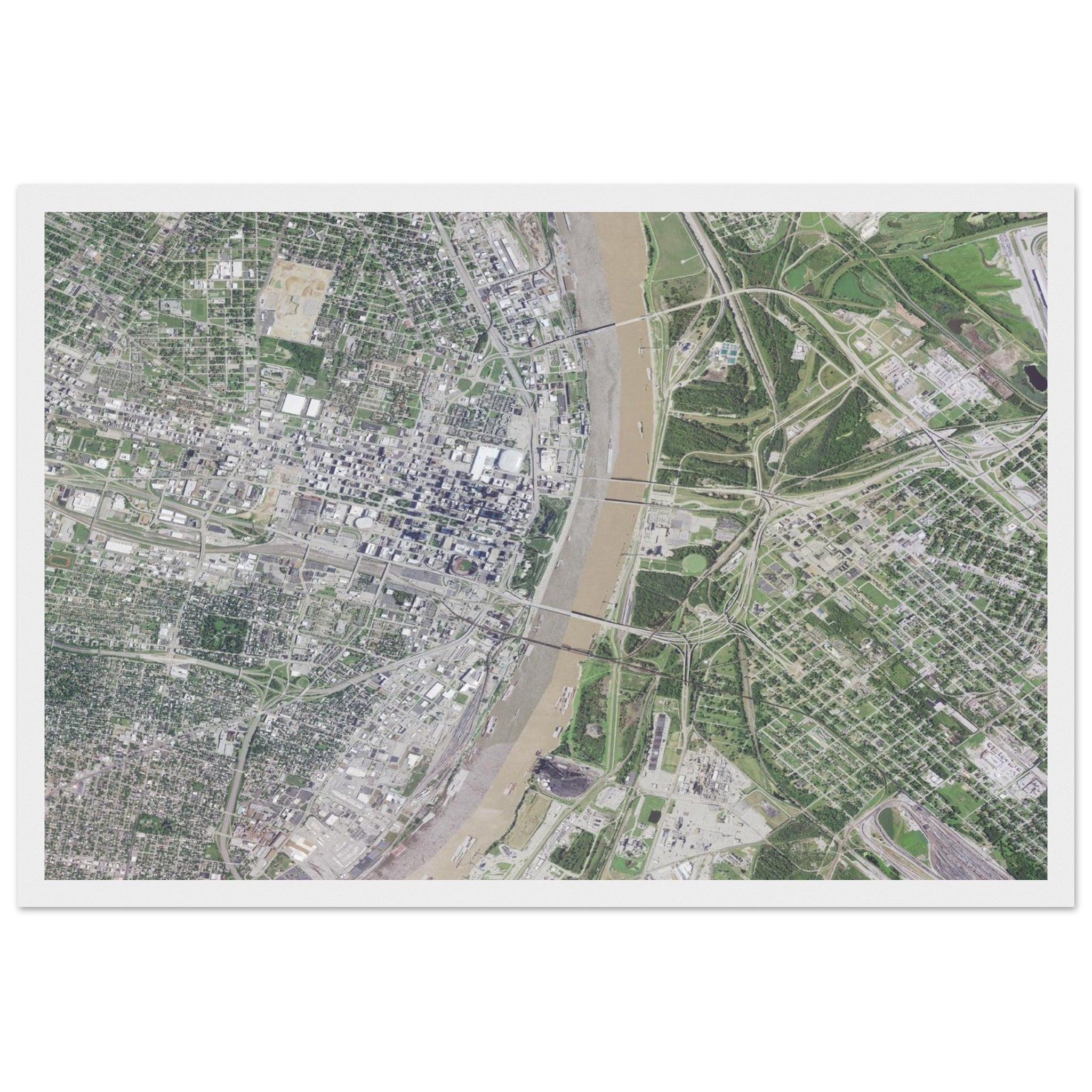 Gateway Arch National Park Natural Earth Print - Ink And Atlas