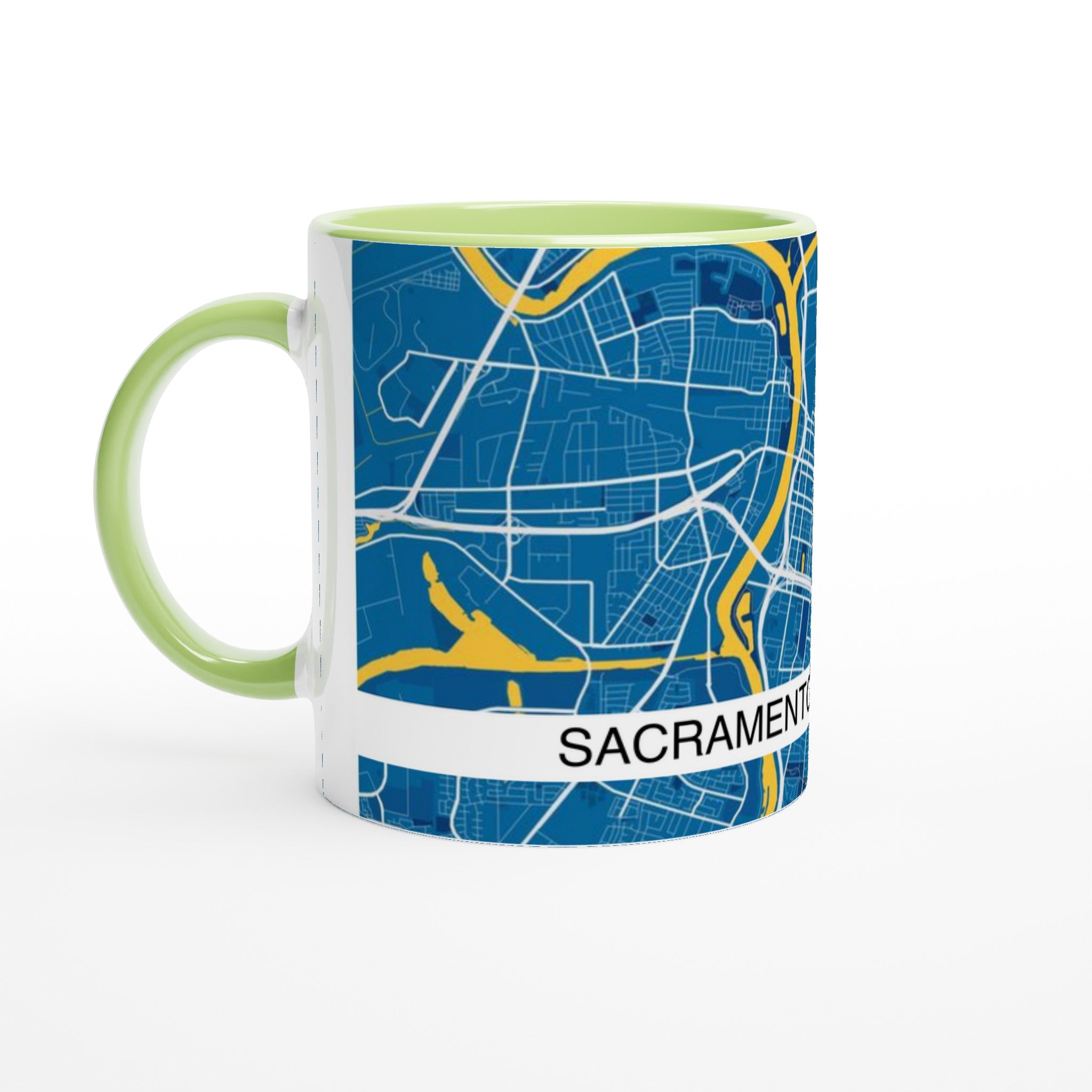 sacramento california modern city map mug 11oz