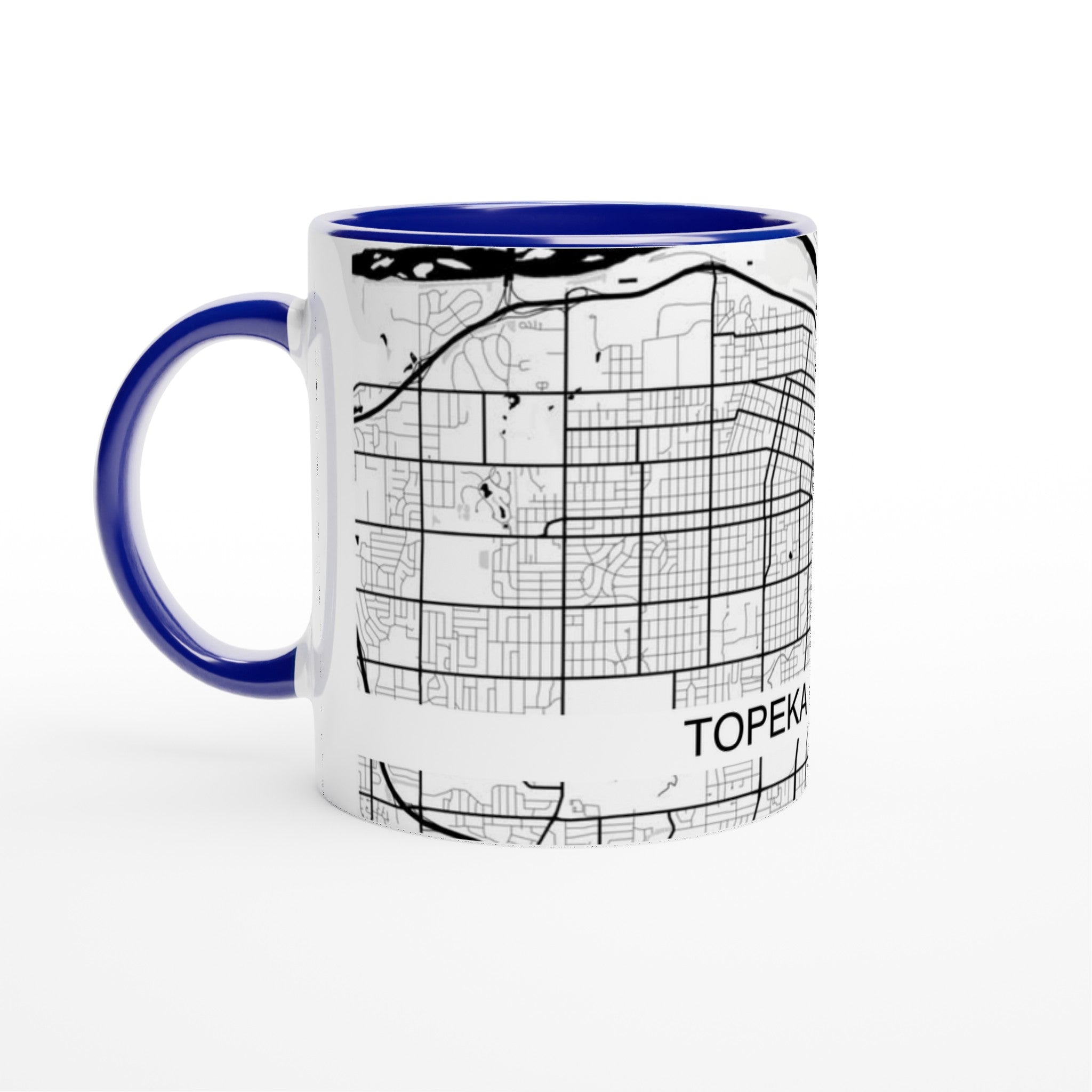 Topeka Modern City Map Mug (11oz) - Ink And Atlas
