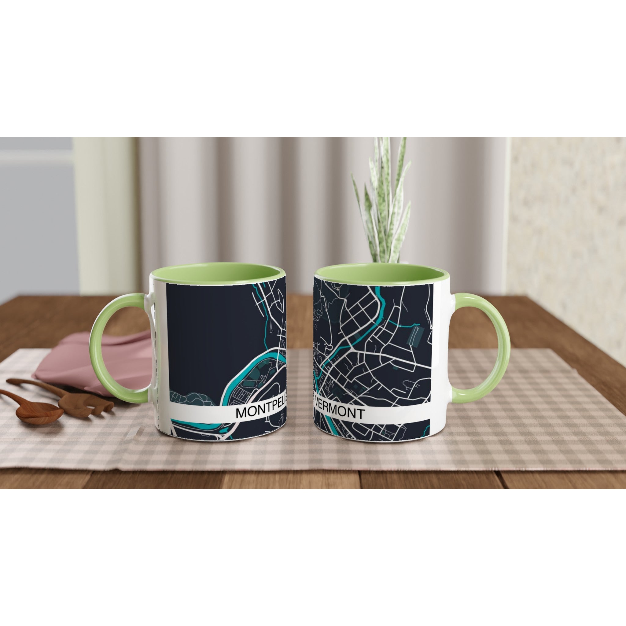 Montpelier Modern City Map Mug (11oz) - Ink And Atlas