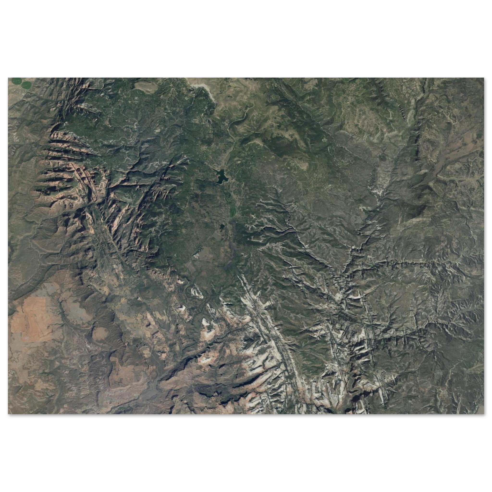 Zion National Park Natural Earth Print - Ink And Atlas