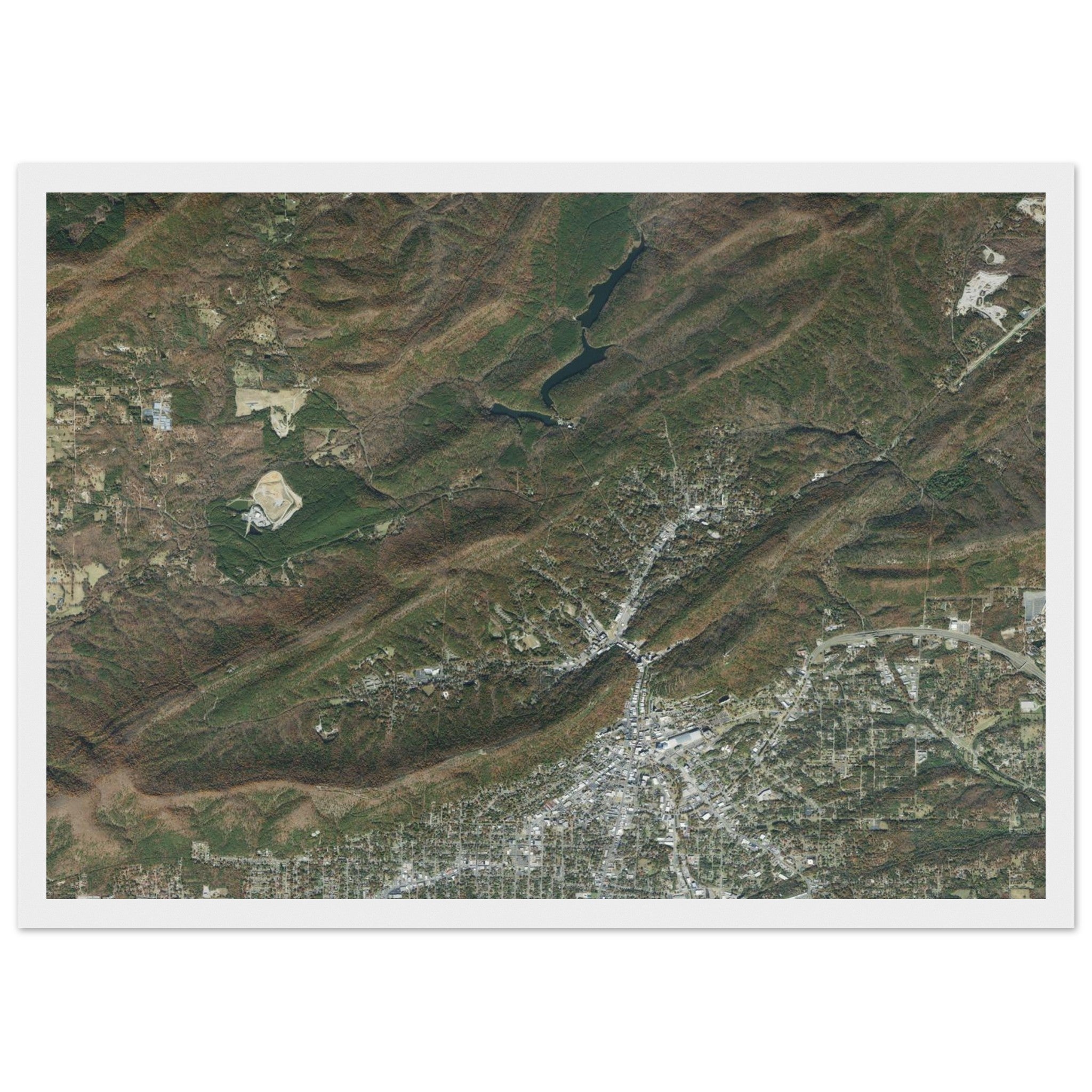 Hot Springs National Park Natural Earth Print - Ink And Atlas