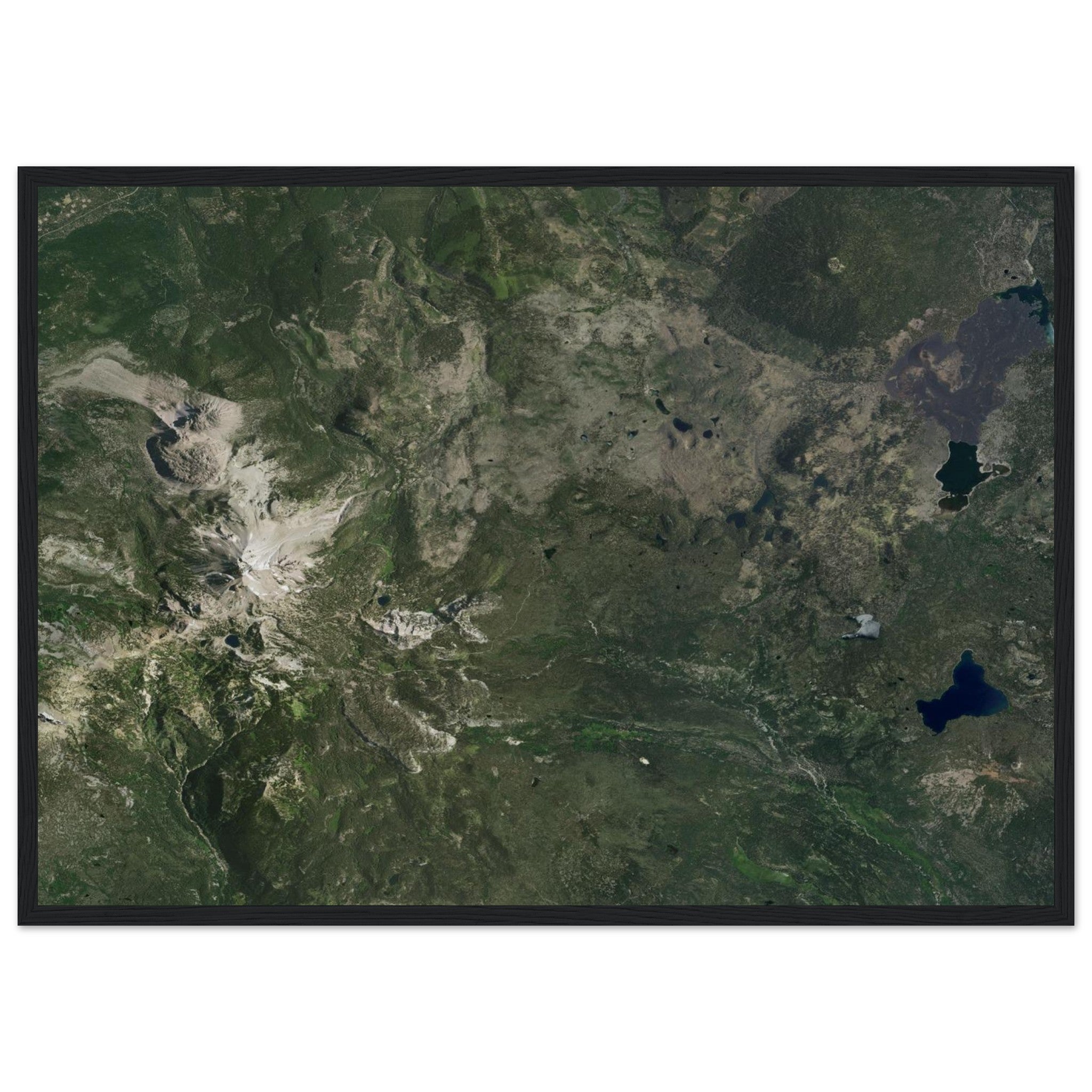 Lassen Volcanic National Park Natural Earth Print - Ink And Atlas