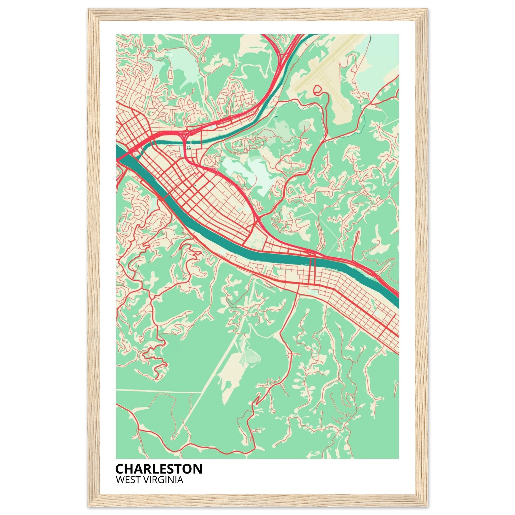 charleston modern city map 