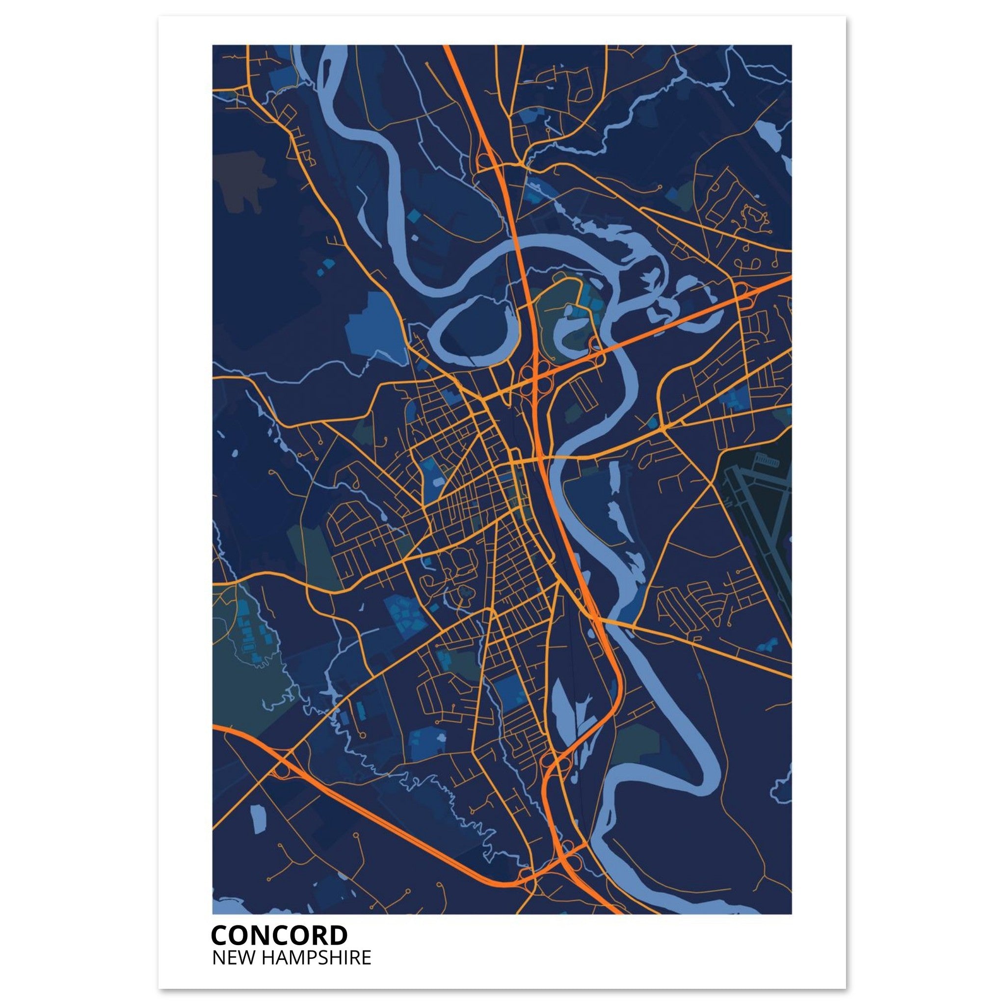 concord modern city map 