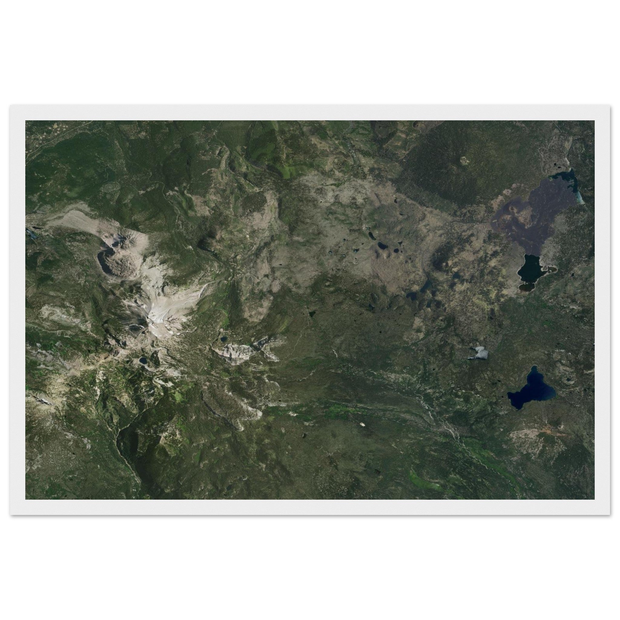Lassen Volcanic National Park Natural Earth Print - Ink And Atlas