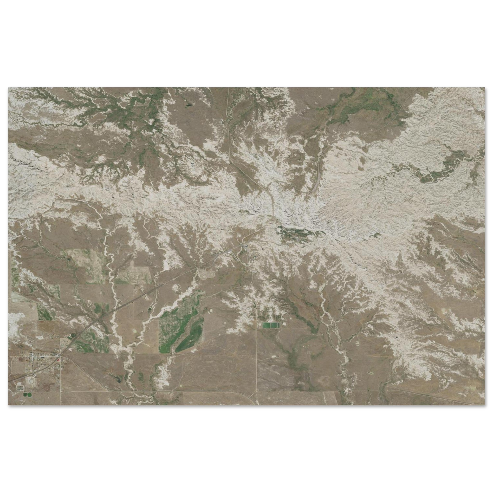 Badlands National Park Natural Earth Print - Ink And Atlas