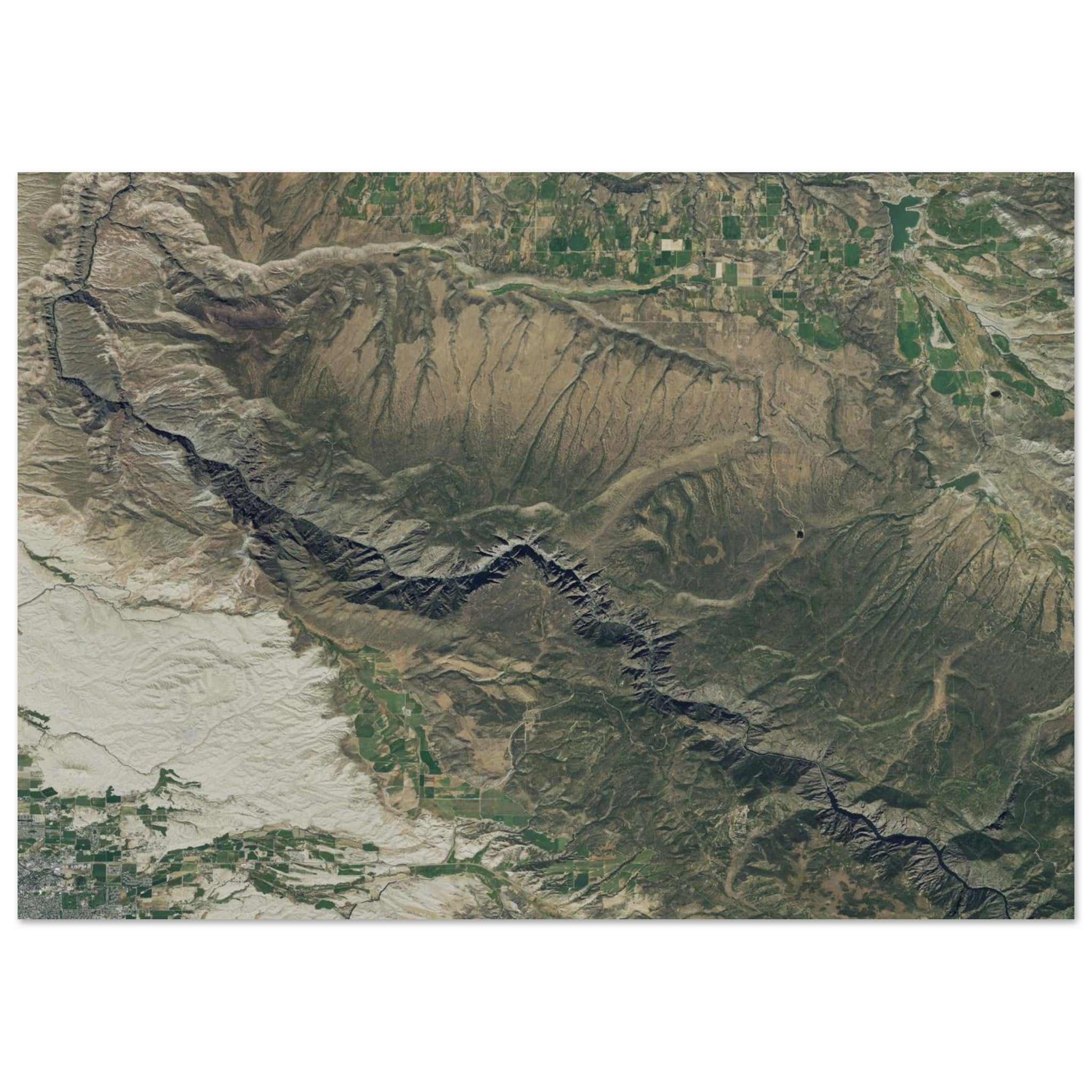 Black Canyon National Park Natural Earth Print - Ink And Atlas