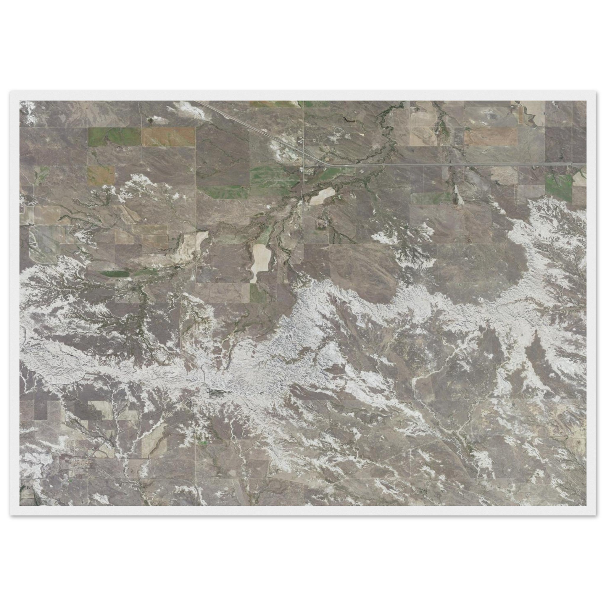 Theodore Roosevelt National Park Natural Earth Print - Ink And Atlas