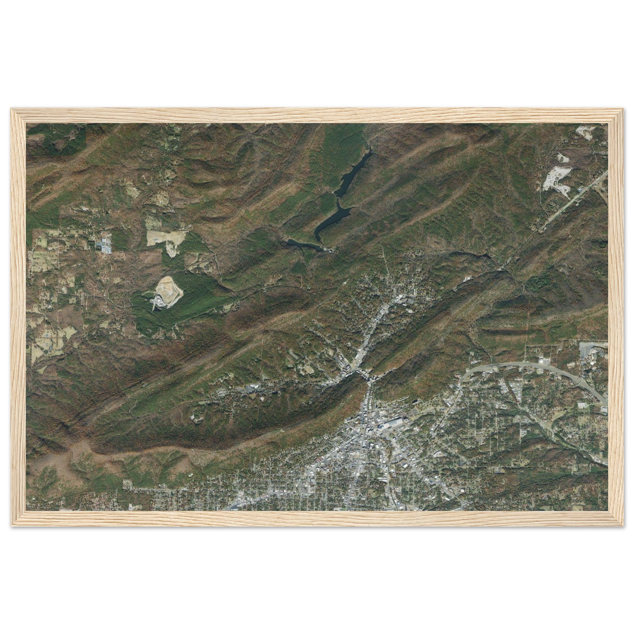 Hot Springs National Park Natural Earth Print - Ink And Atlas