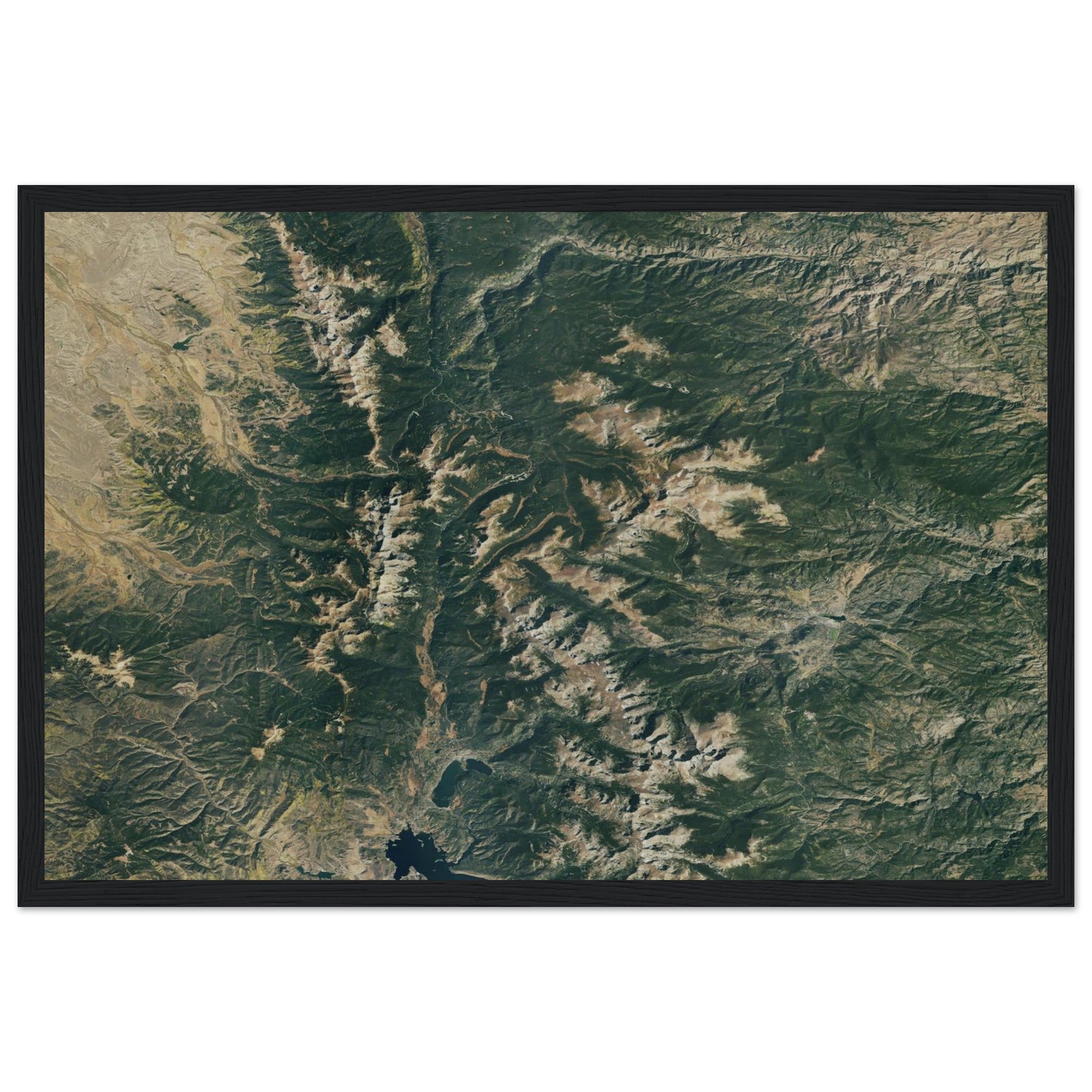 Rocky Mountains National Park Natural Earth Print - Ink And Atlas