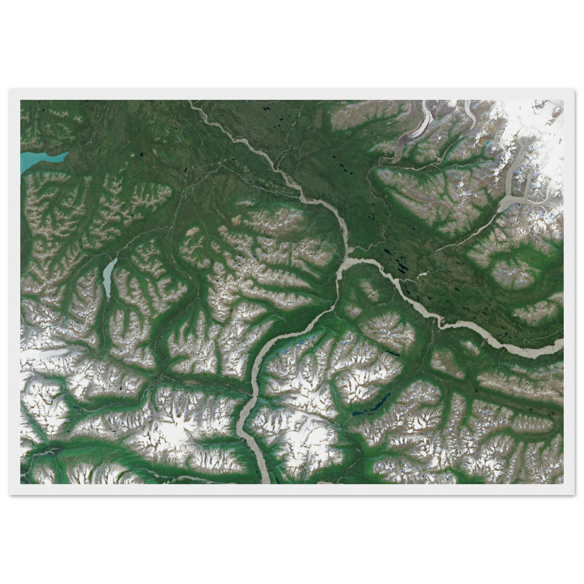 Wrangell–St. Elias National Park Natural Earth Print - Ink And Atlas