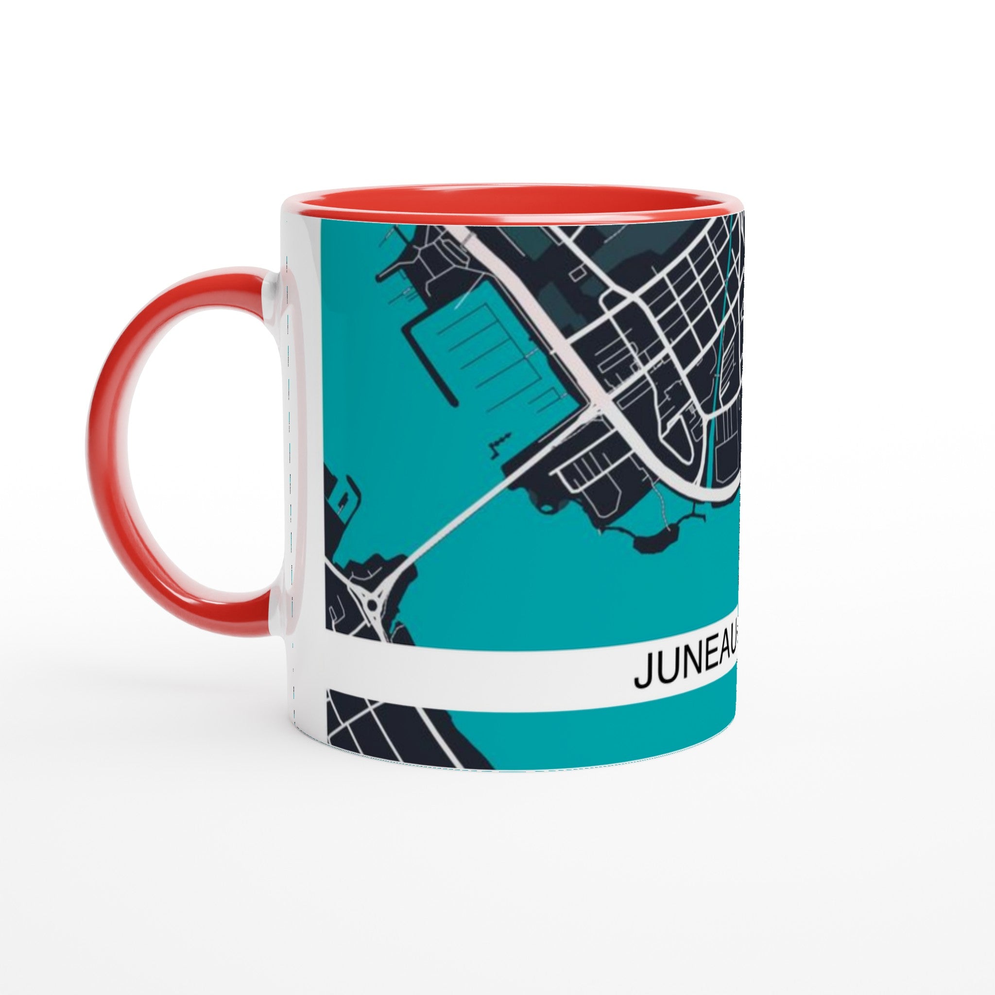 Juneau Alaska Modern City Map Mug - Ink And Atlas