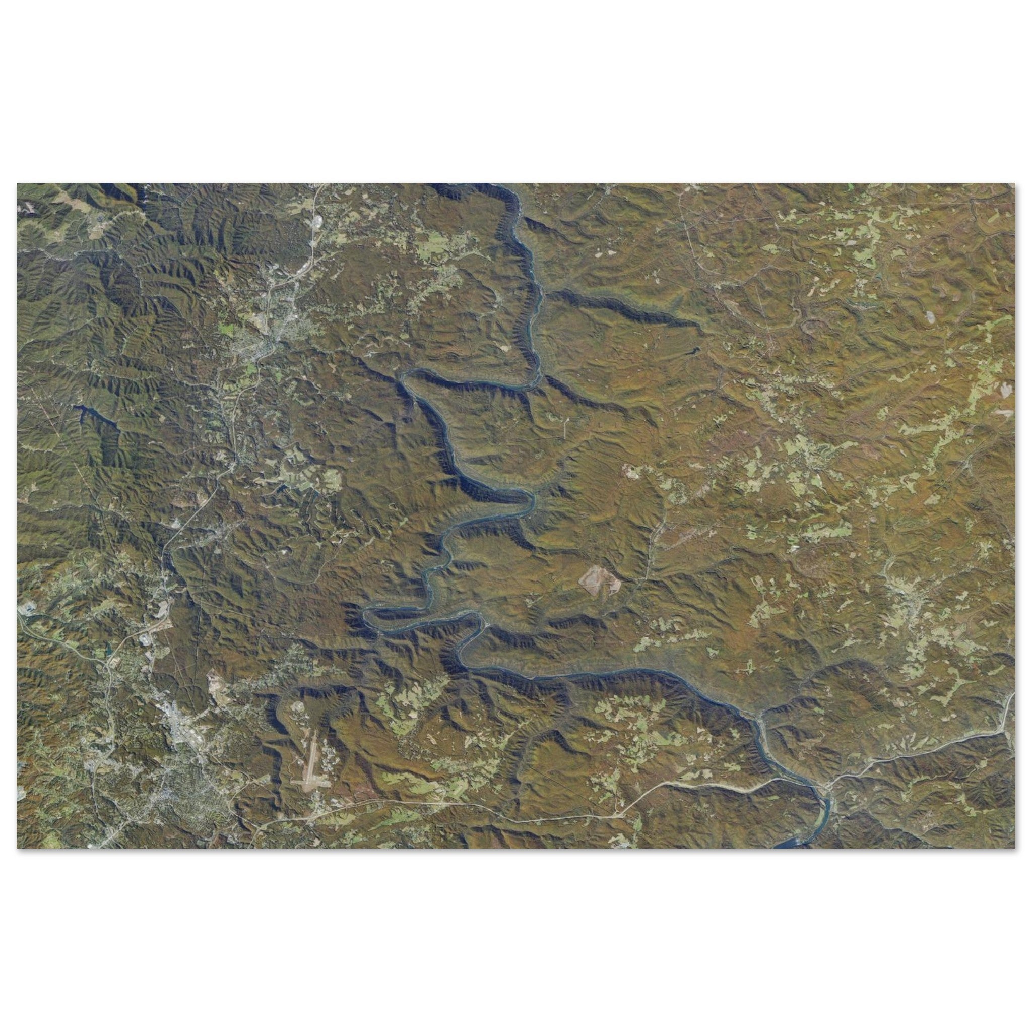 New River Gorge National Park Natural Earth Print - Ink And Atlas