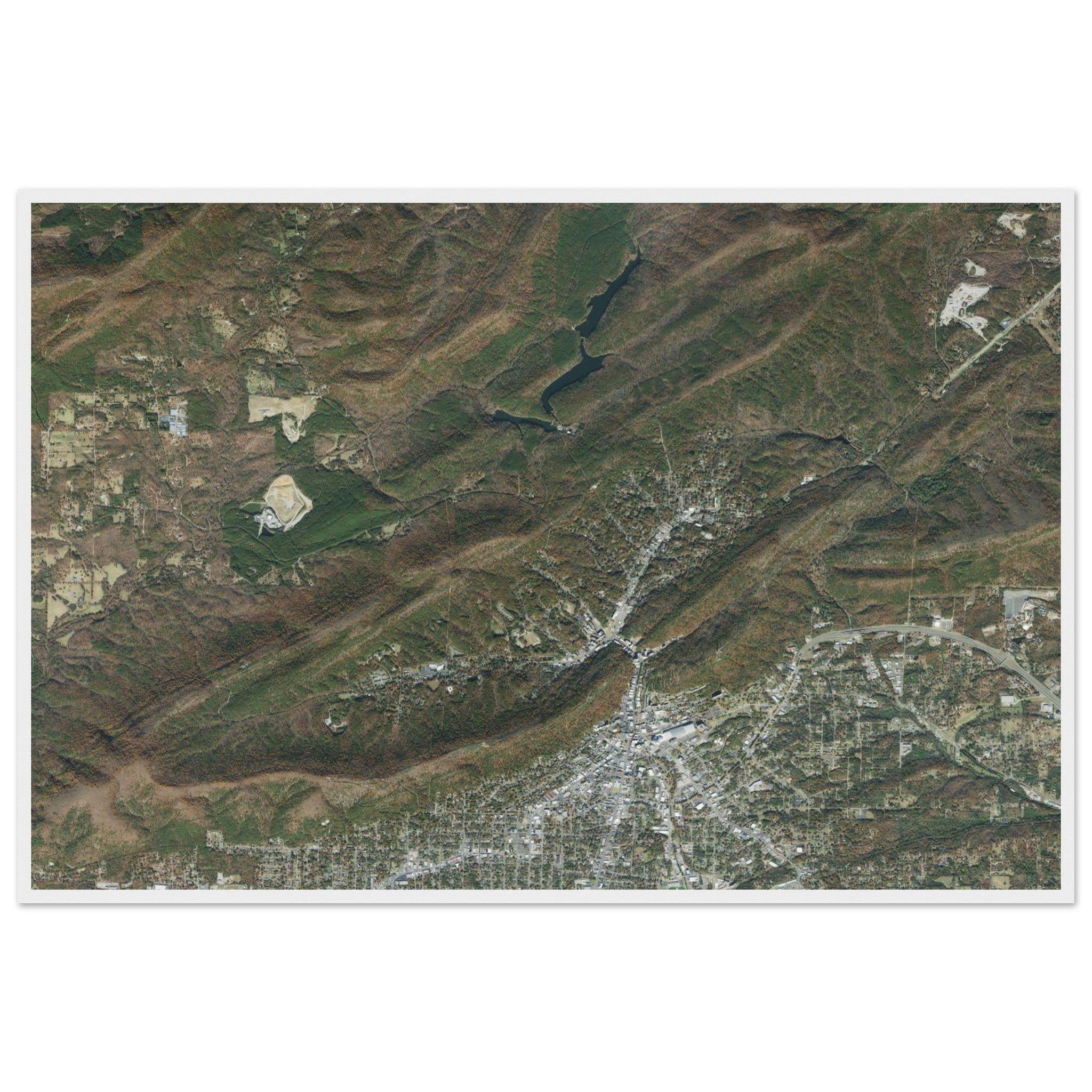 Hot Springs National Park Natural Earth Print - Ink And Atlas