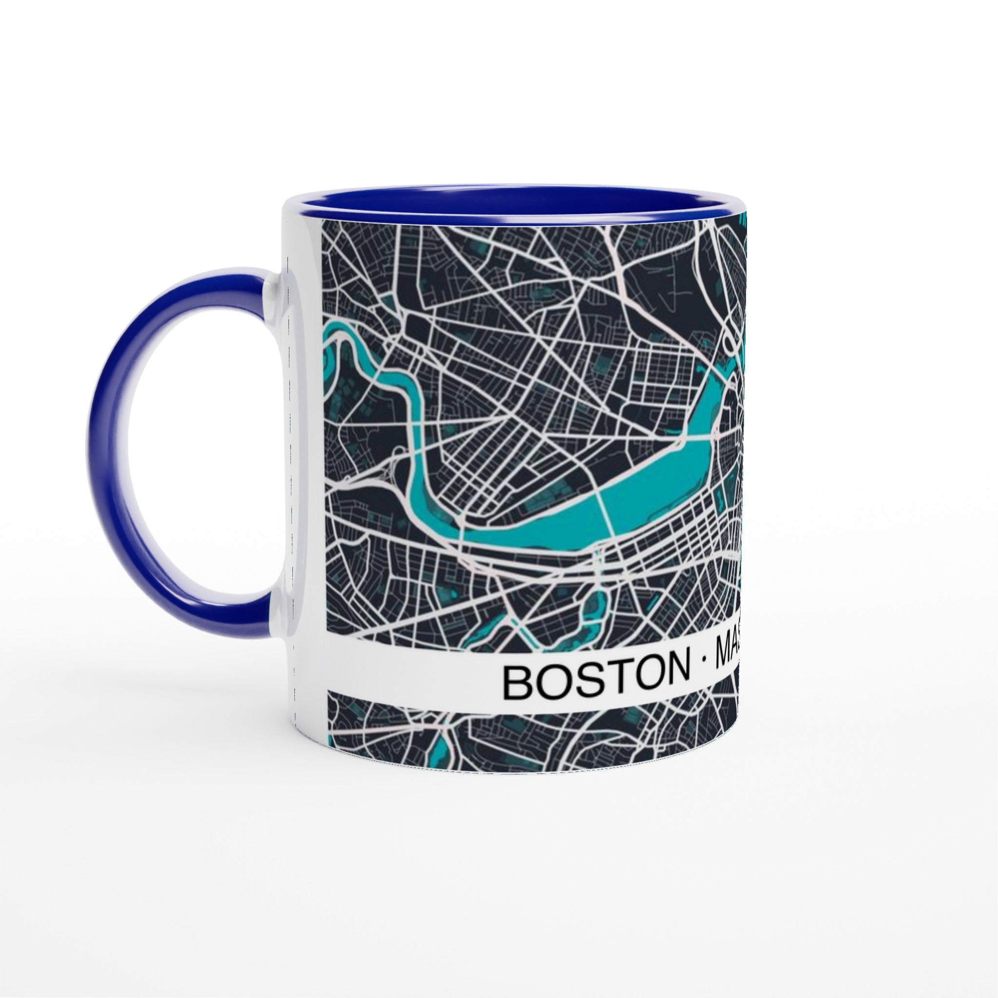 Boston Modern City Map Mug (11oz) - Ink And Atlas