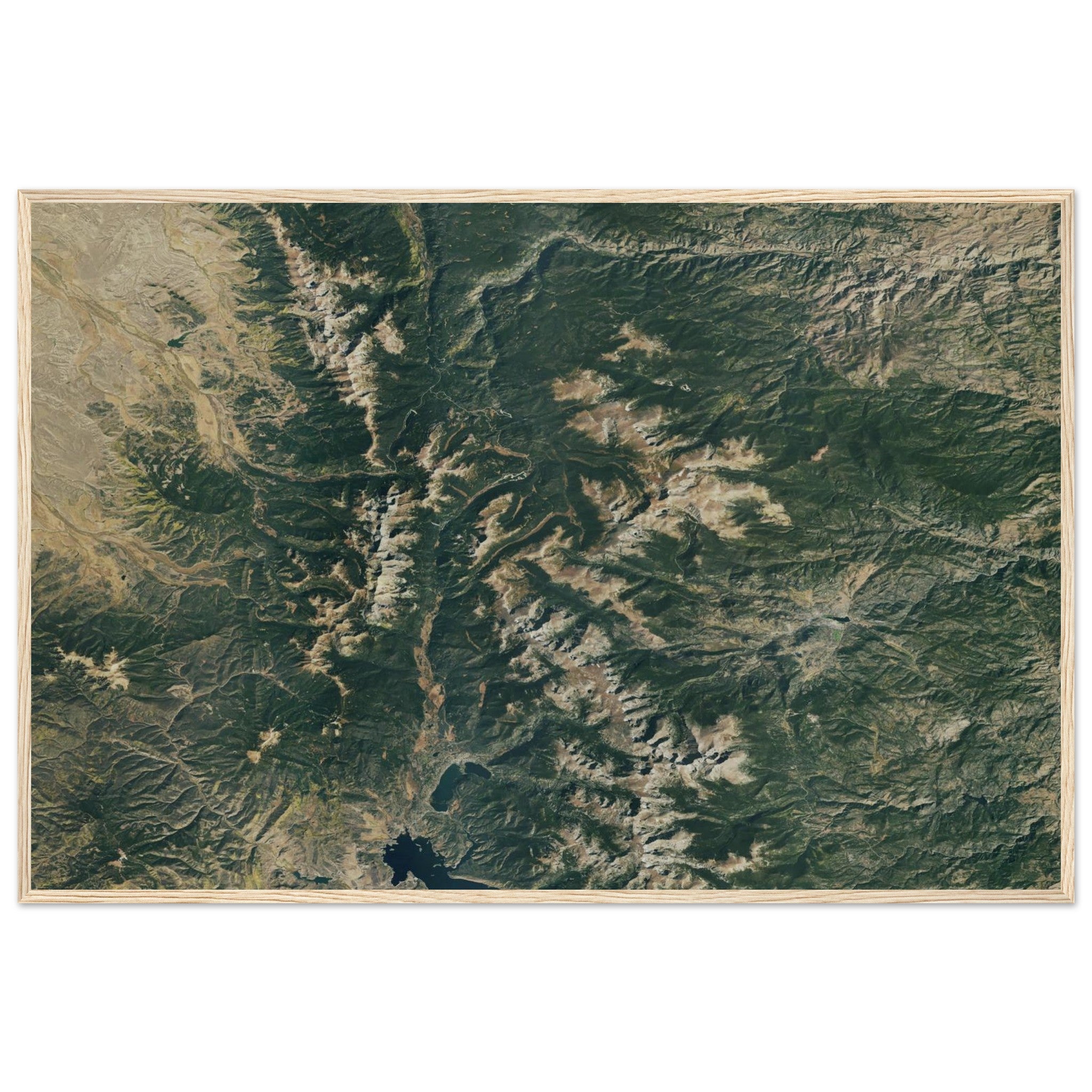 Rocky Mountains National Park Natural Earth Print - Ink And Atlas