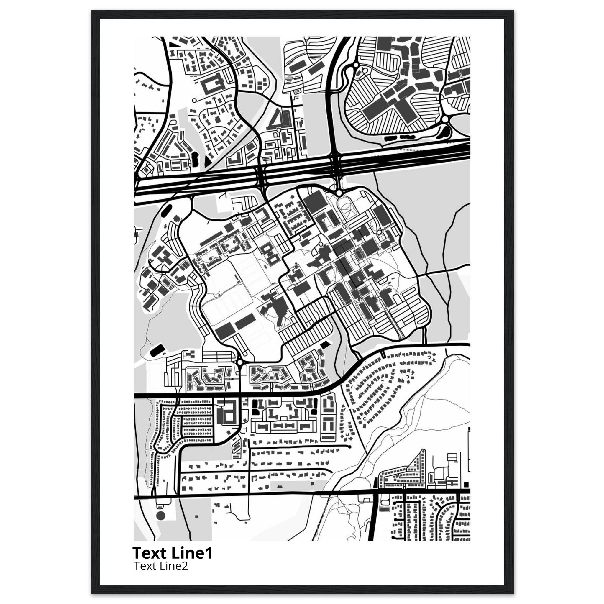 The University of Texas San Antonio Campus Map Poster | Alumni Gift - Ink And Atlas