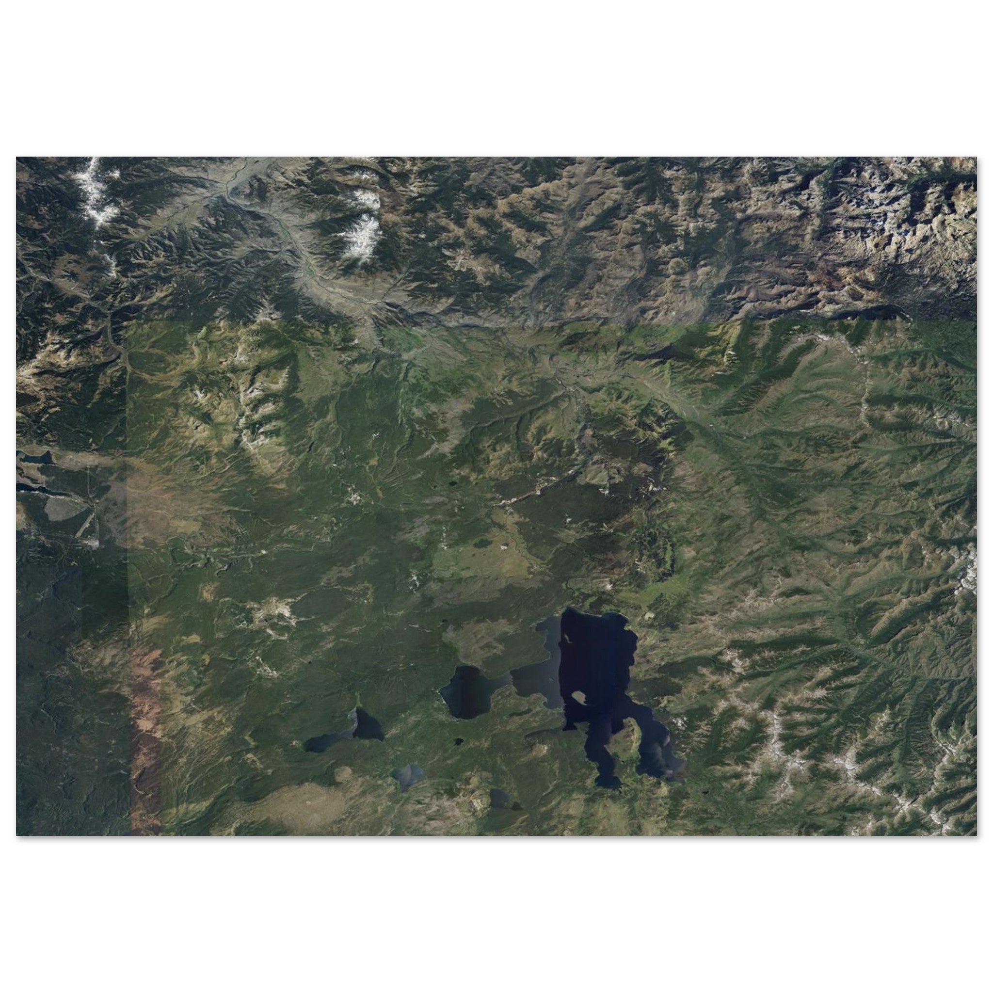 Yellowstone National Park Natural Earth Print - Ink And Atlas