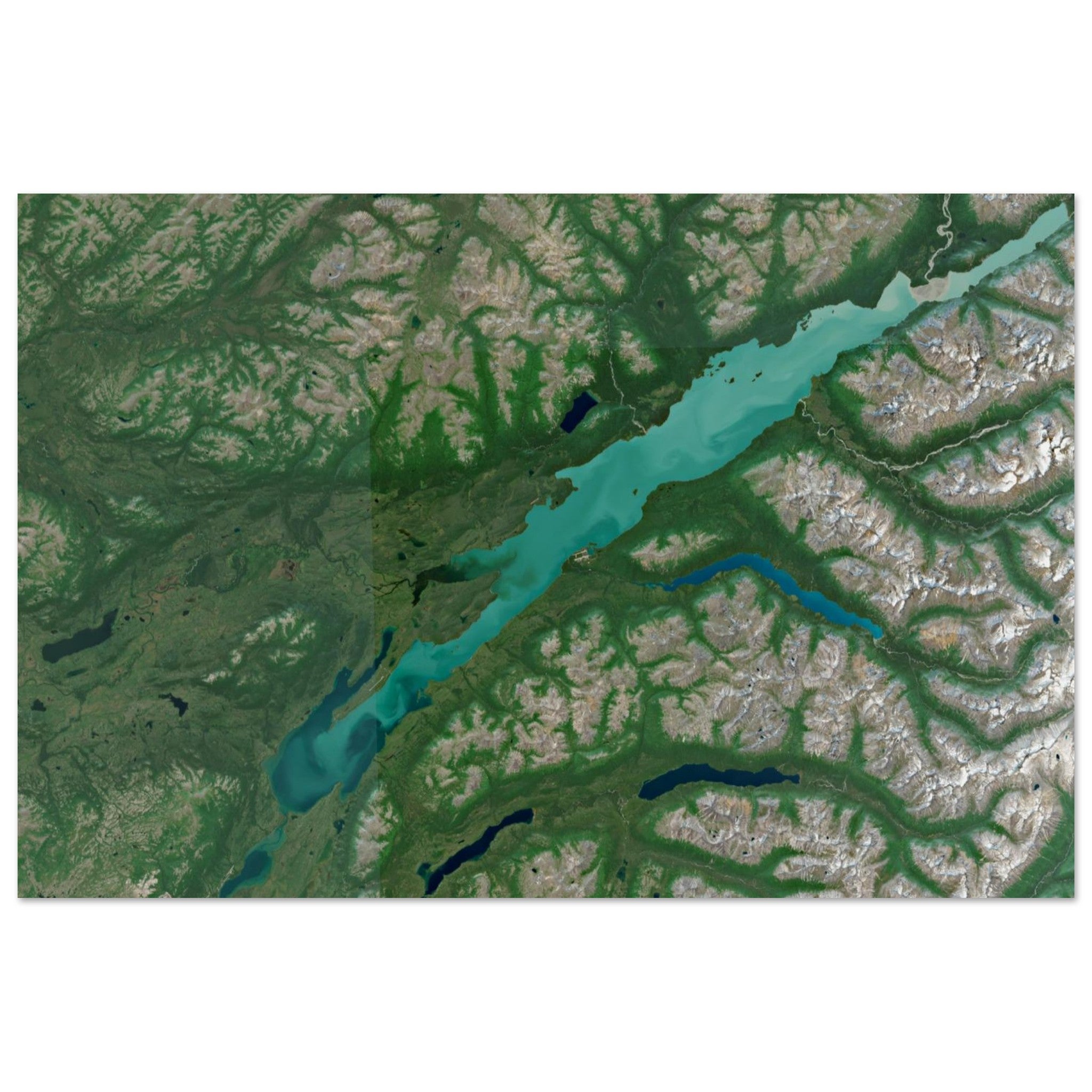 Lake Clark National Park Natural Earth Print - Ink And Atlas