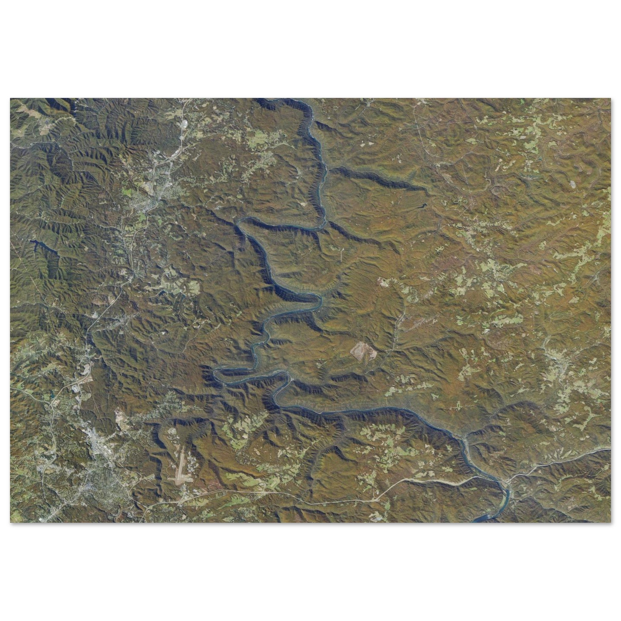 New River Gorge National Park Natural Earth Print - Ink And Atlas