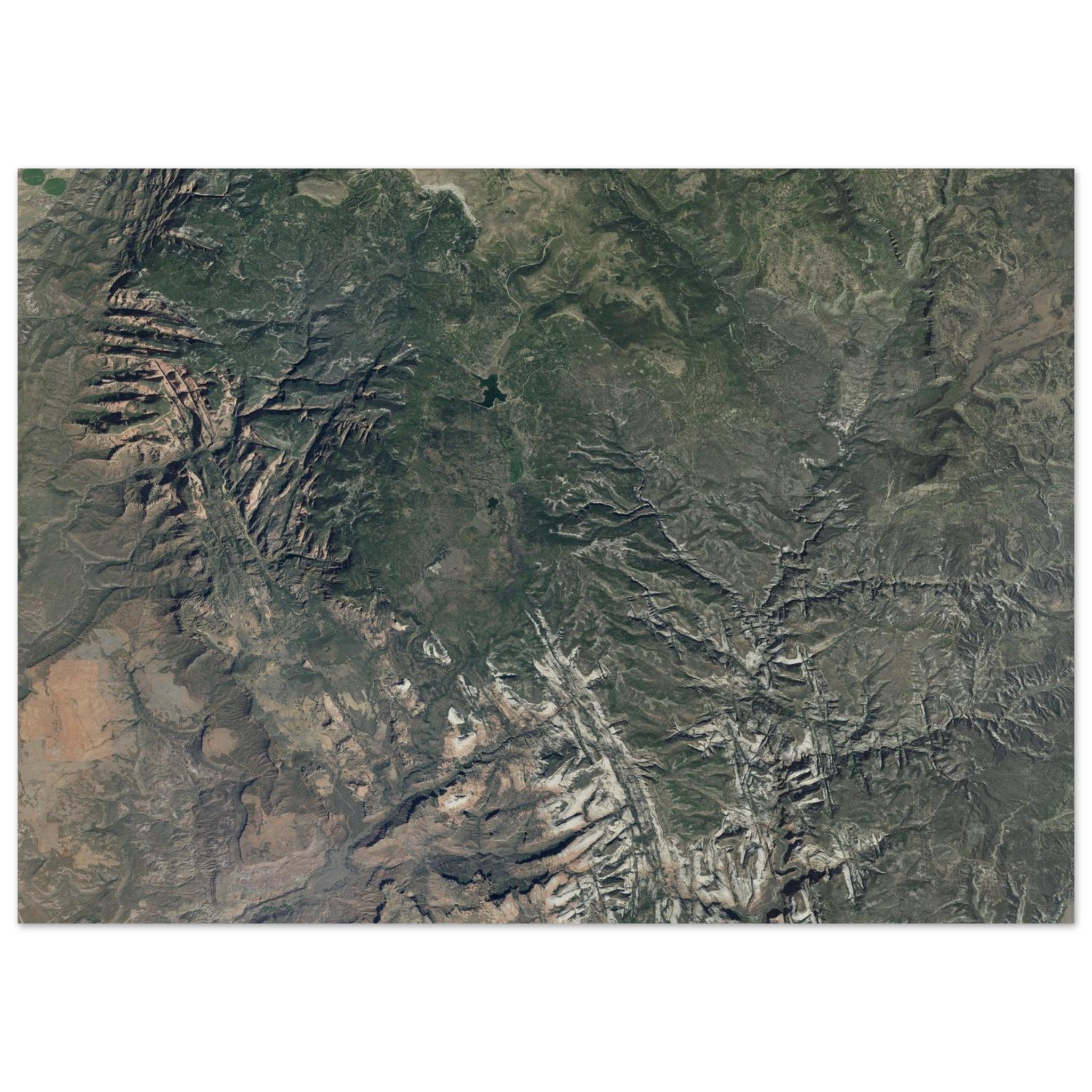 Zion National Park Natural Earth Print - Ink And Atlas