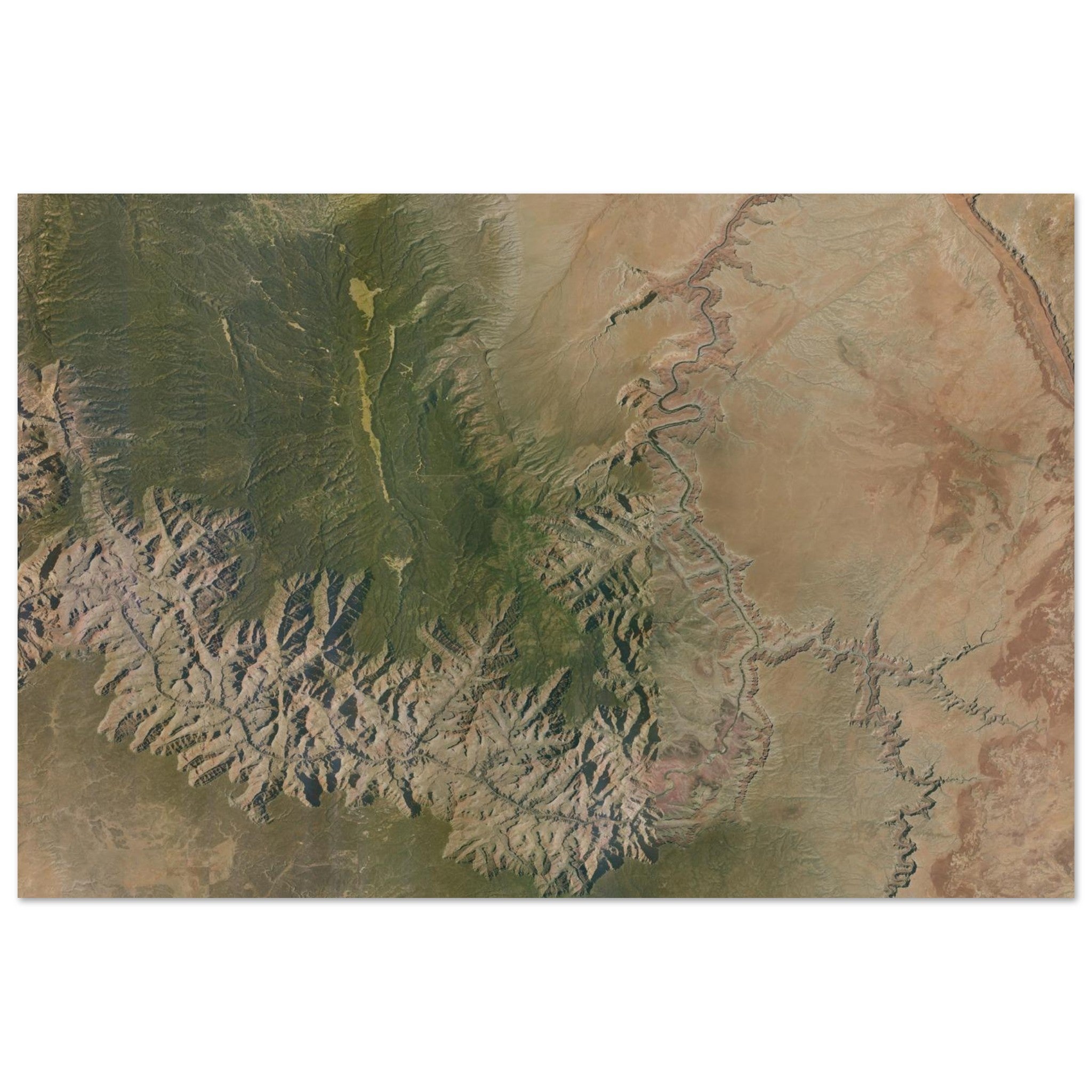 Grand Canyon National Park Natural Earth Print - Ink And Atlas