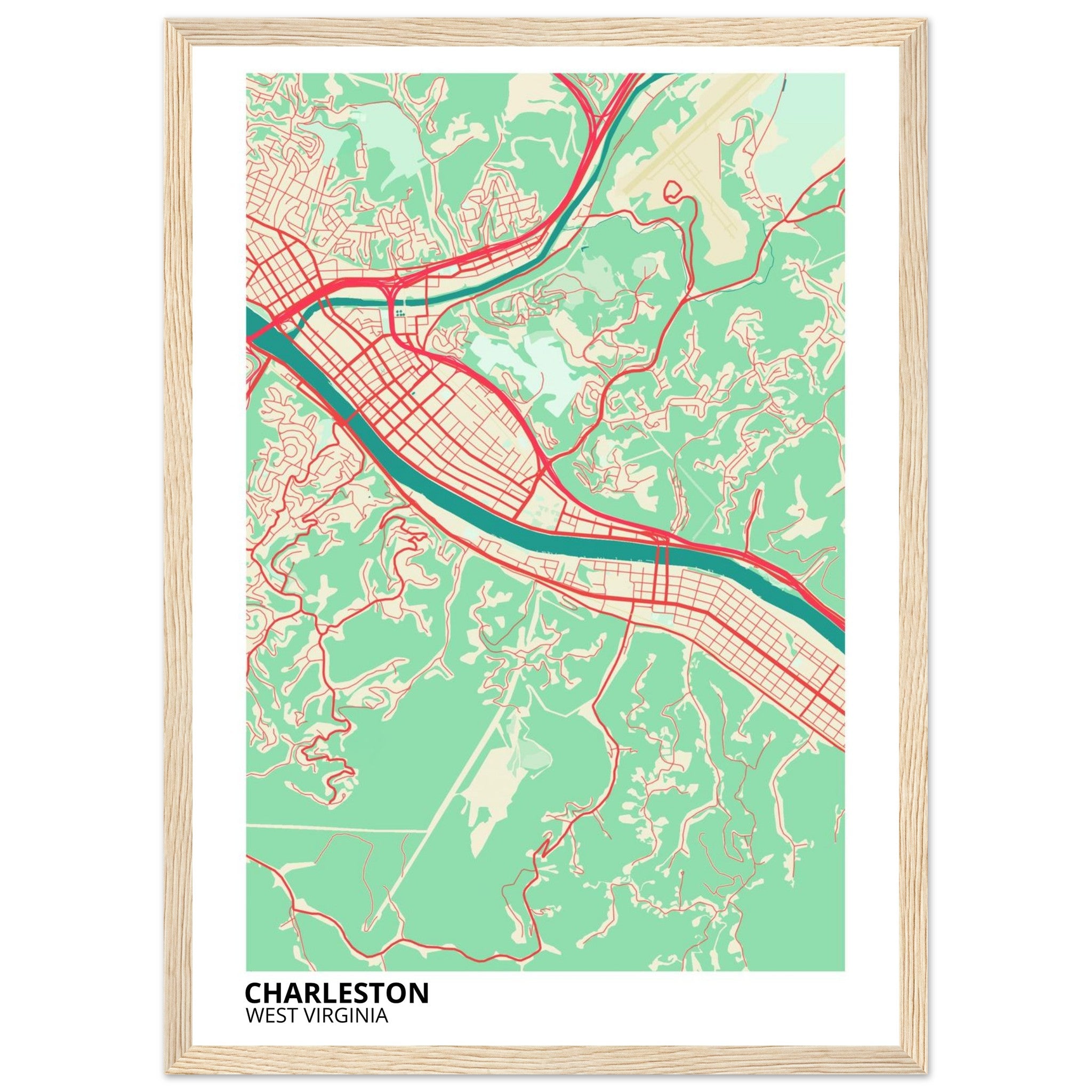 charleston modern city map 