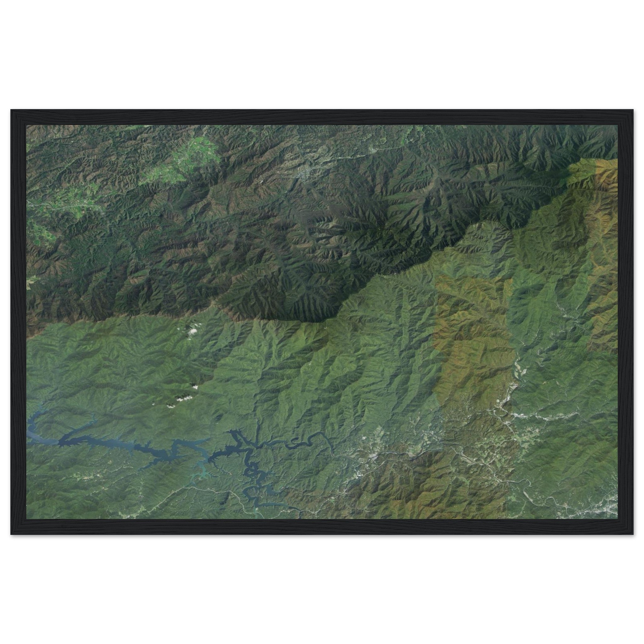 Great Smoky Mountains National Park Natural Earth Print - Ink And Atlas