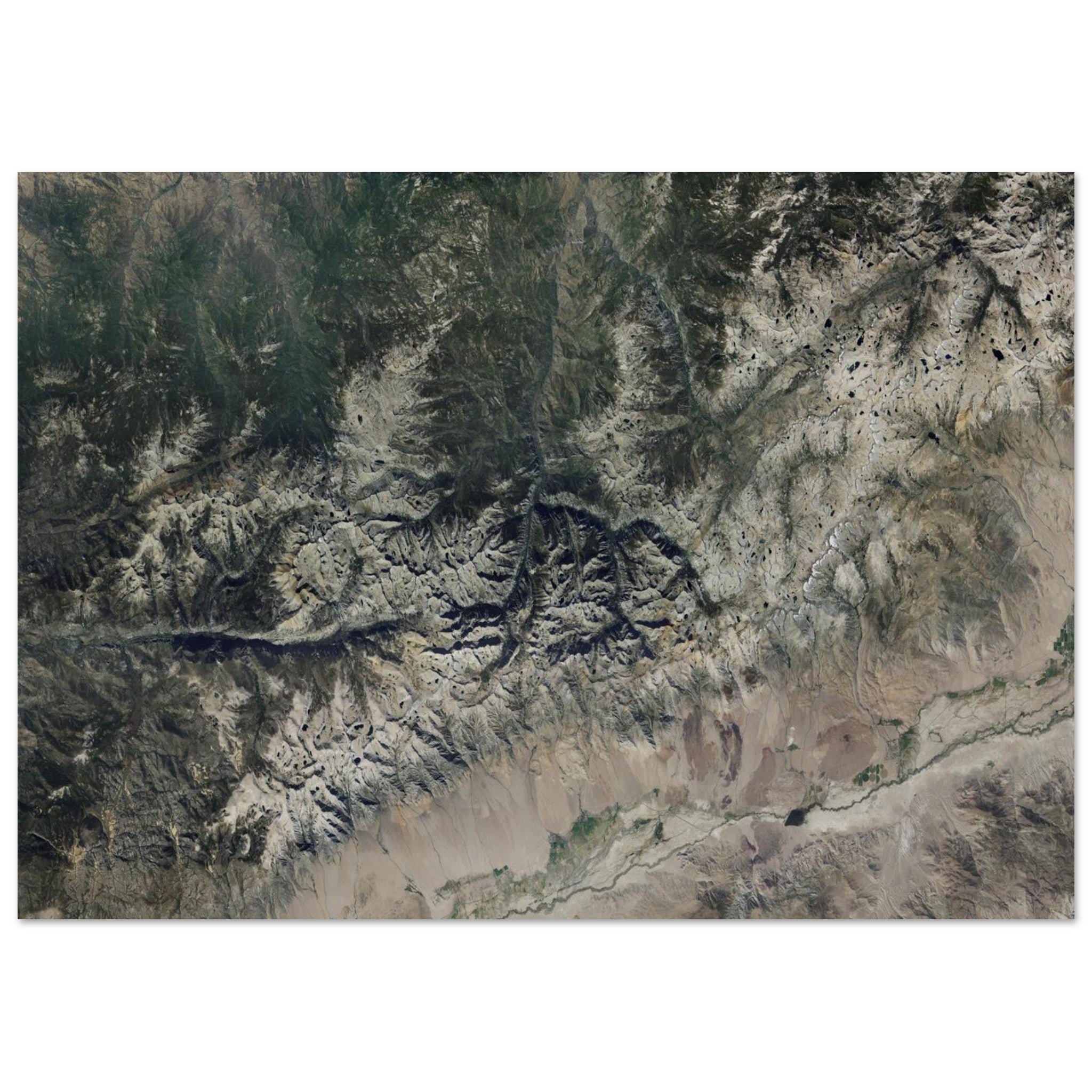 Kings Canyon National Park Natural Earth Print - Ink And Atlas