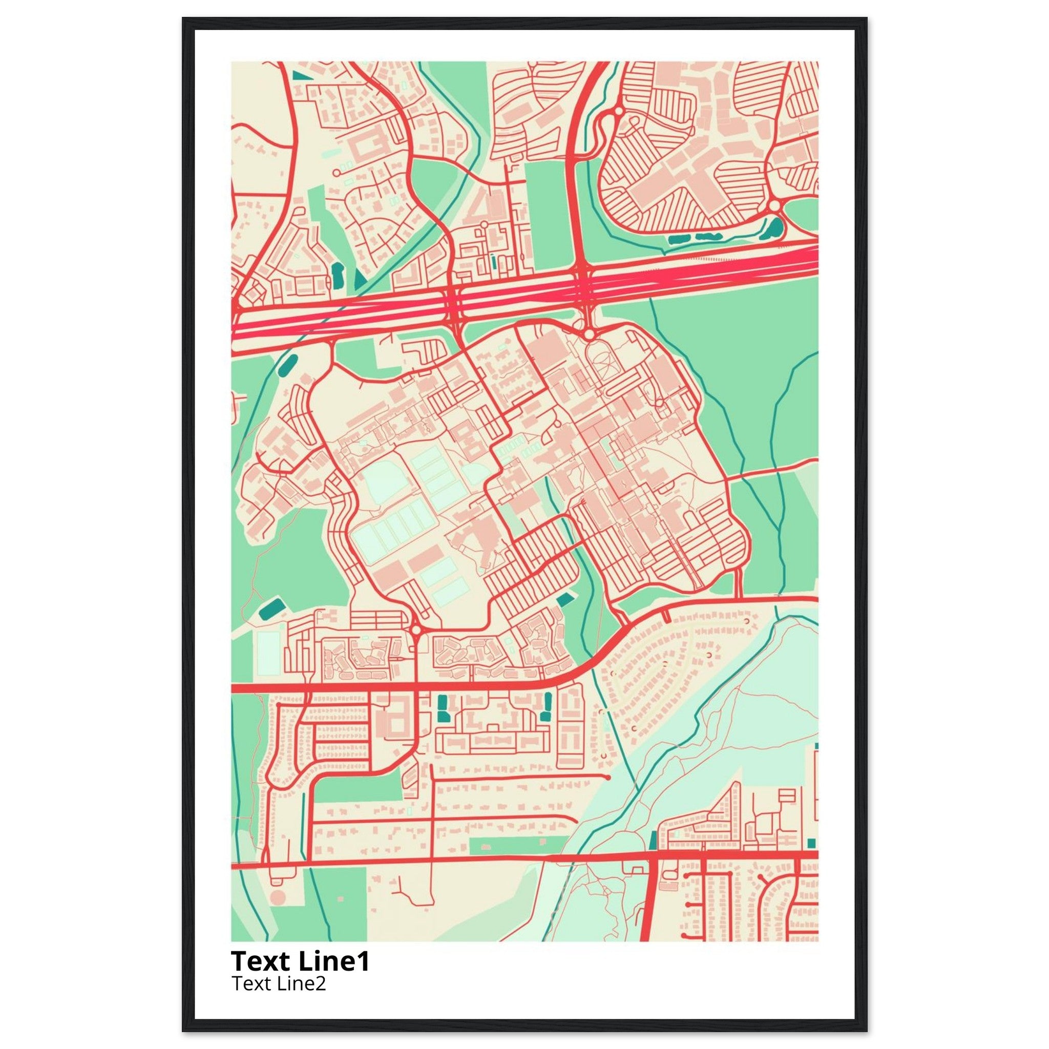 The University of Texas San Antonio Campus Map Poster | Alumni Gift - Ink And Atlas
