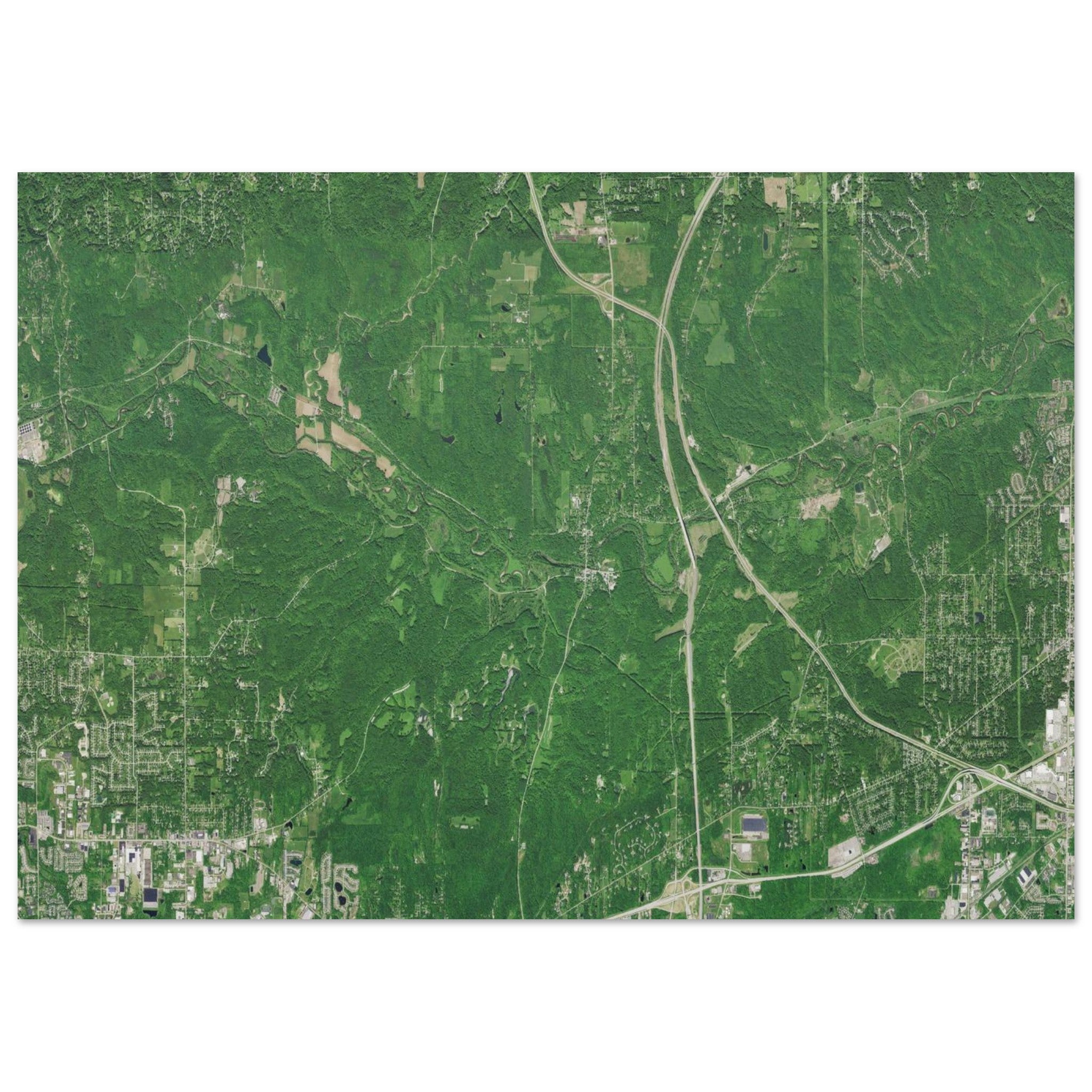 Cuyahoga Valley National Park Natural Earth Print - Ink And Atlas