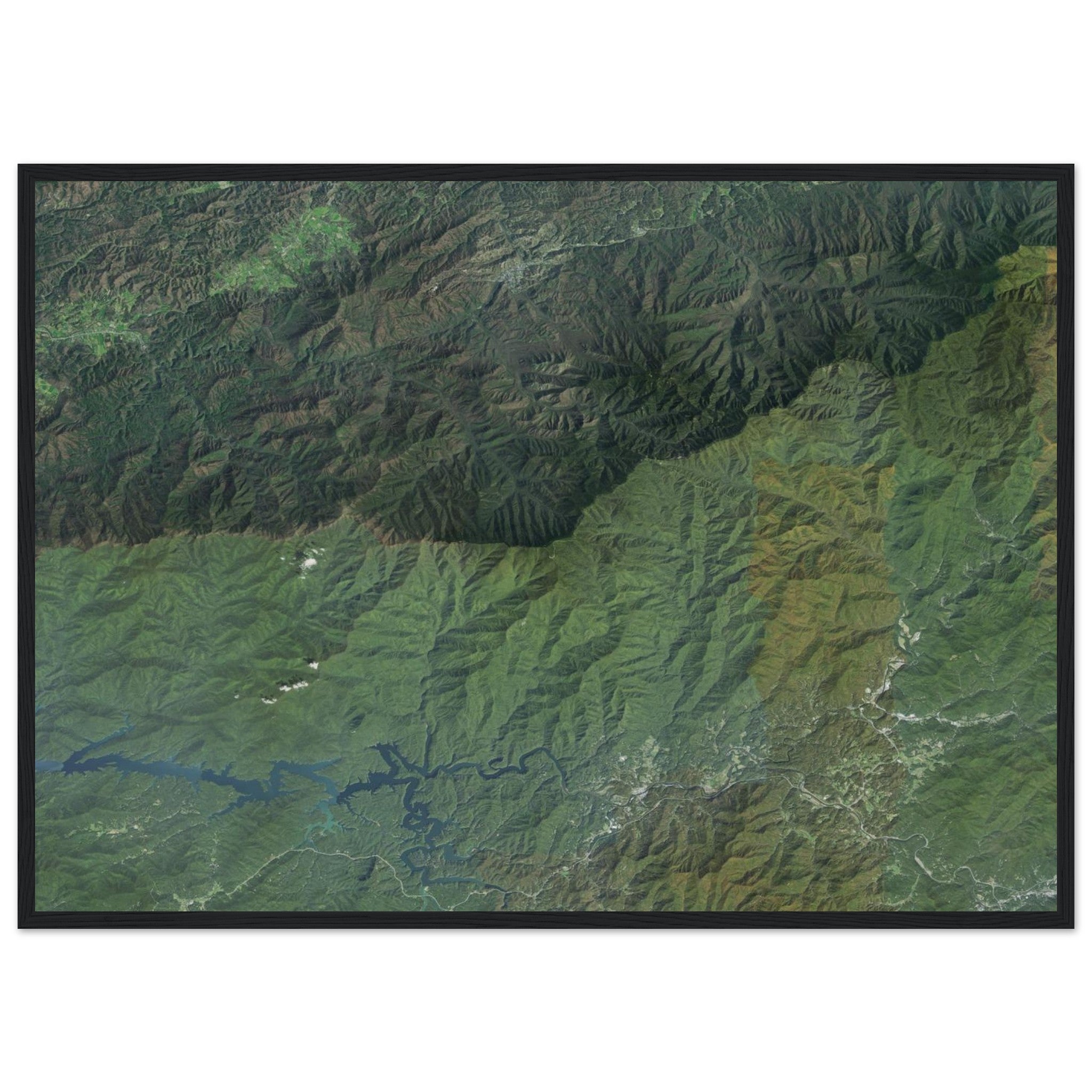 Great Smoky Mountains National Park Natural Earth Print - Ink And Atlas