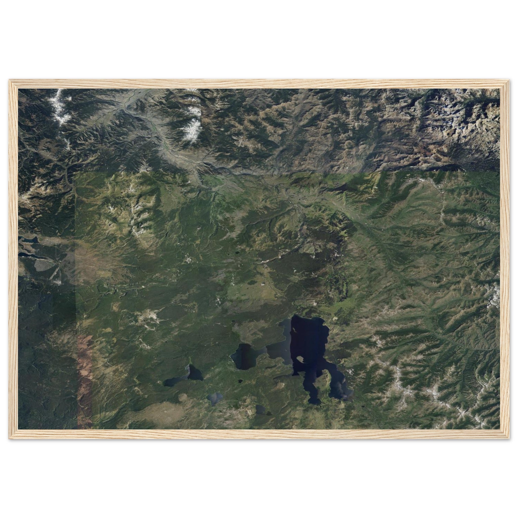 Yellowstone National Park Natural Earth Print - Ink And Atlas