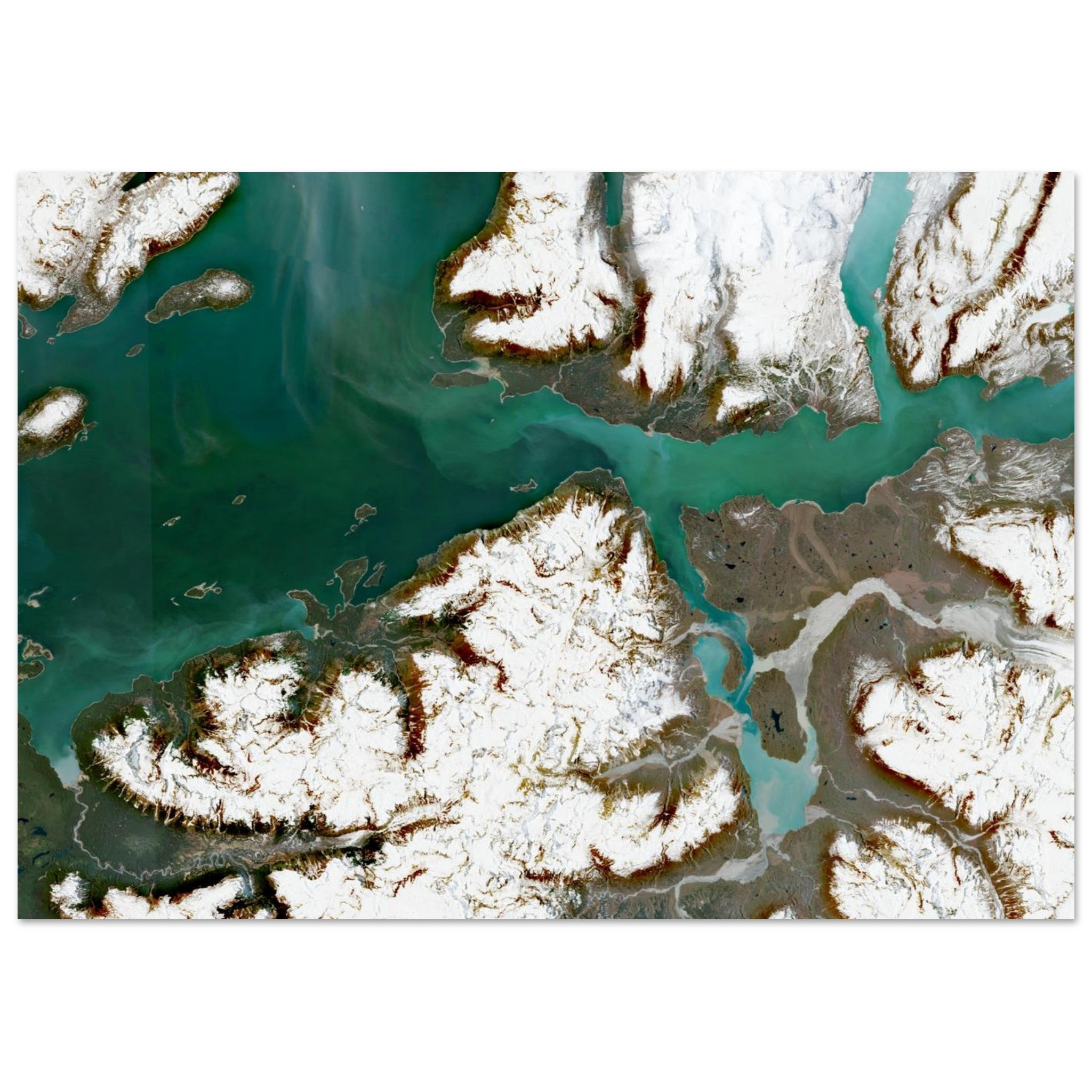 Glacier Bay National Park Natural Earth Print - Ink And Atlas