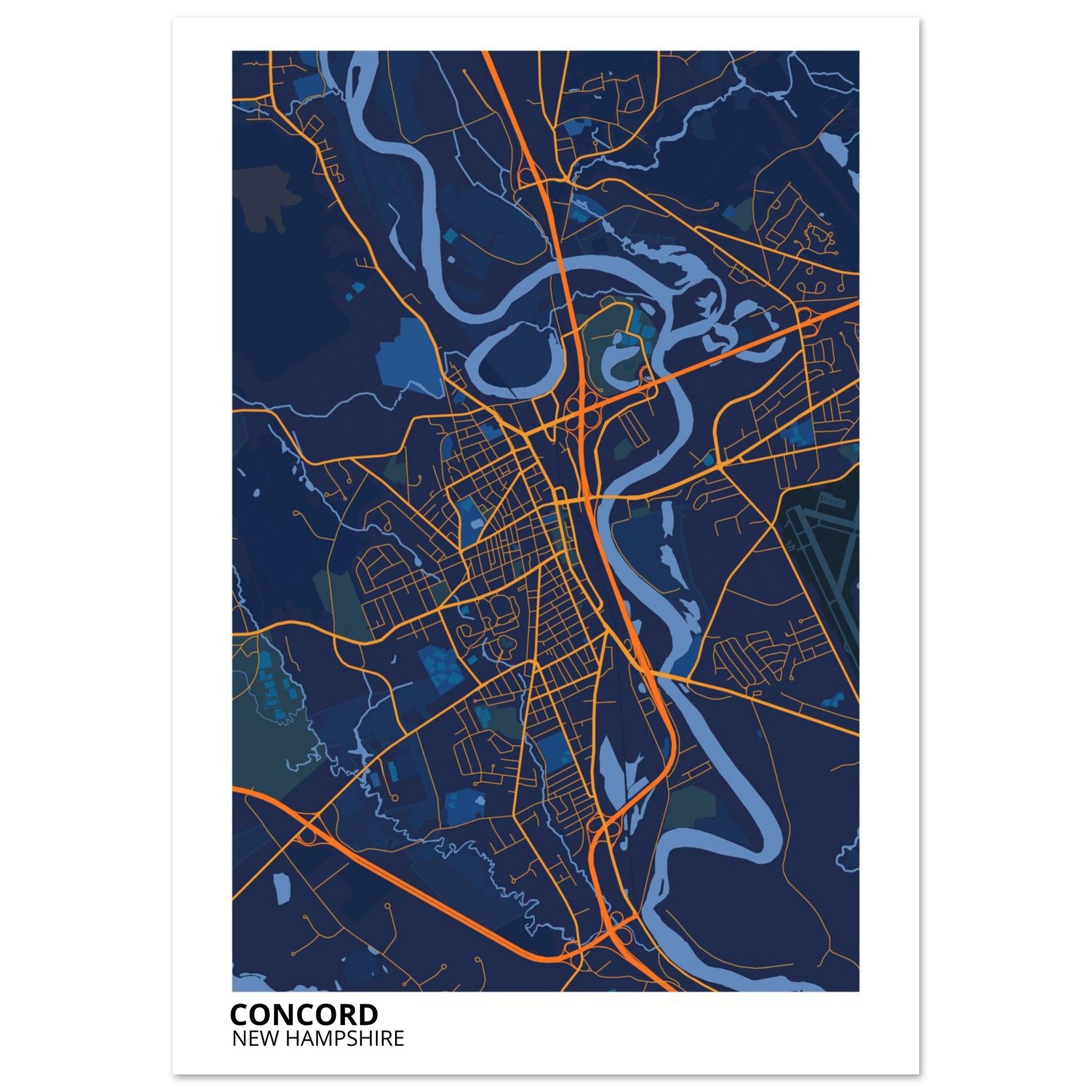 concord modern city map 
