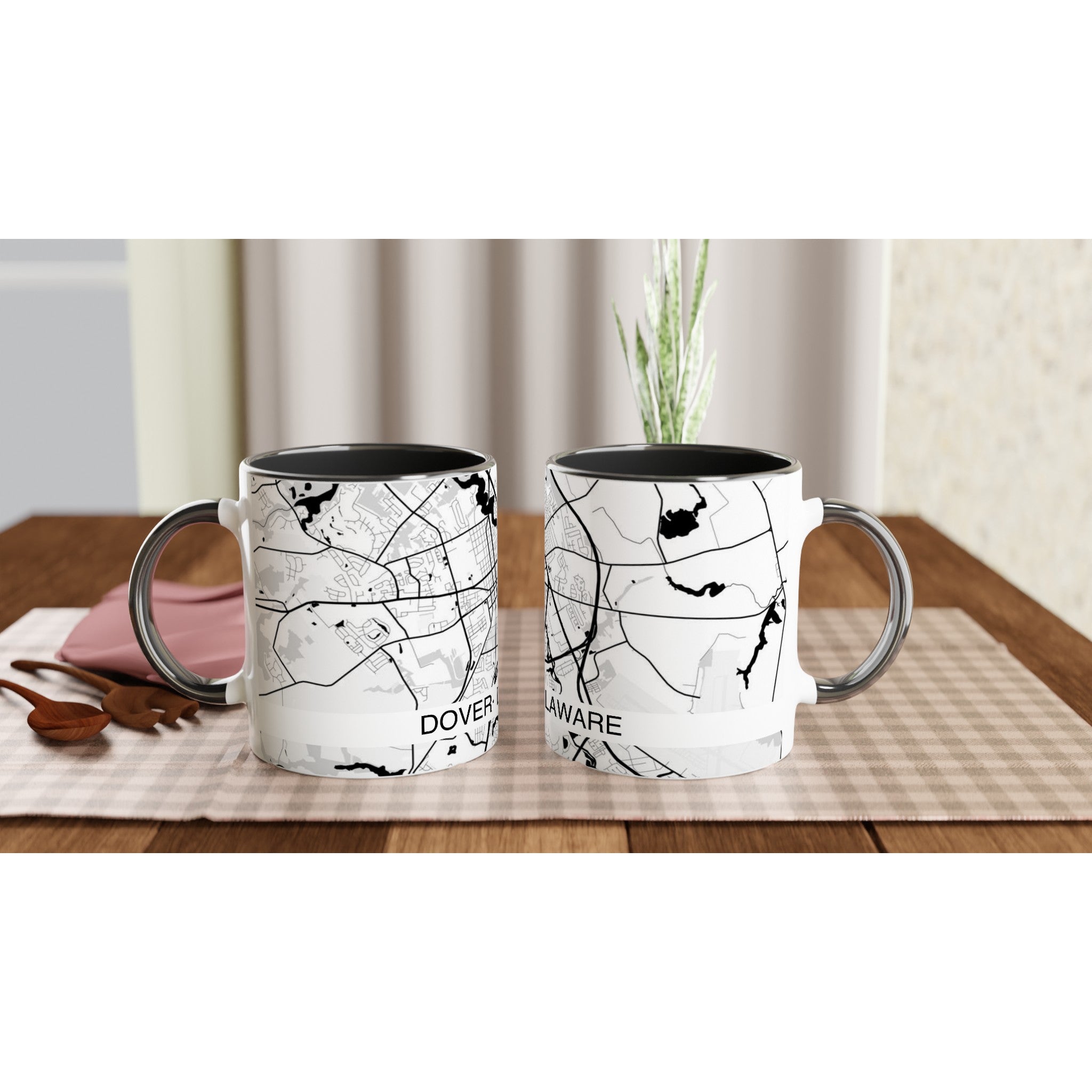 dover delaware modern city map mug 11oz