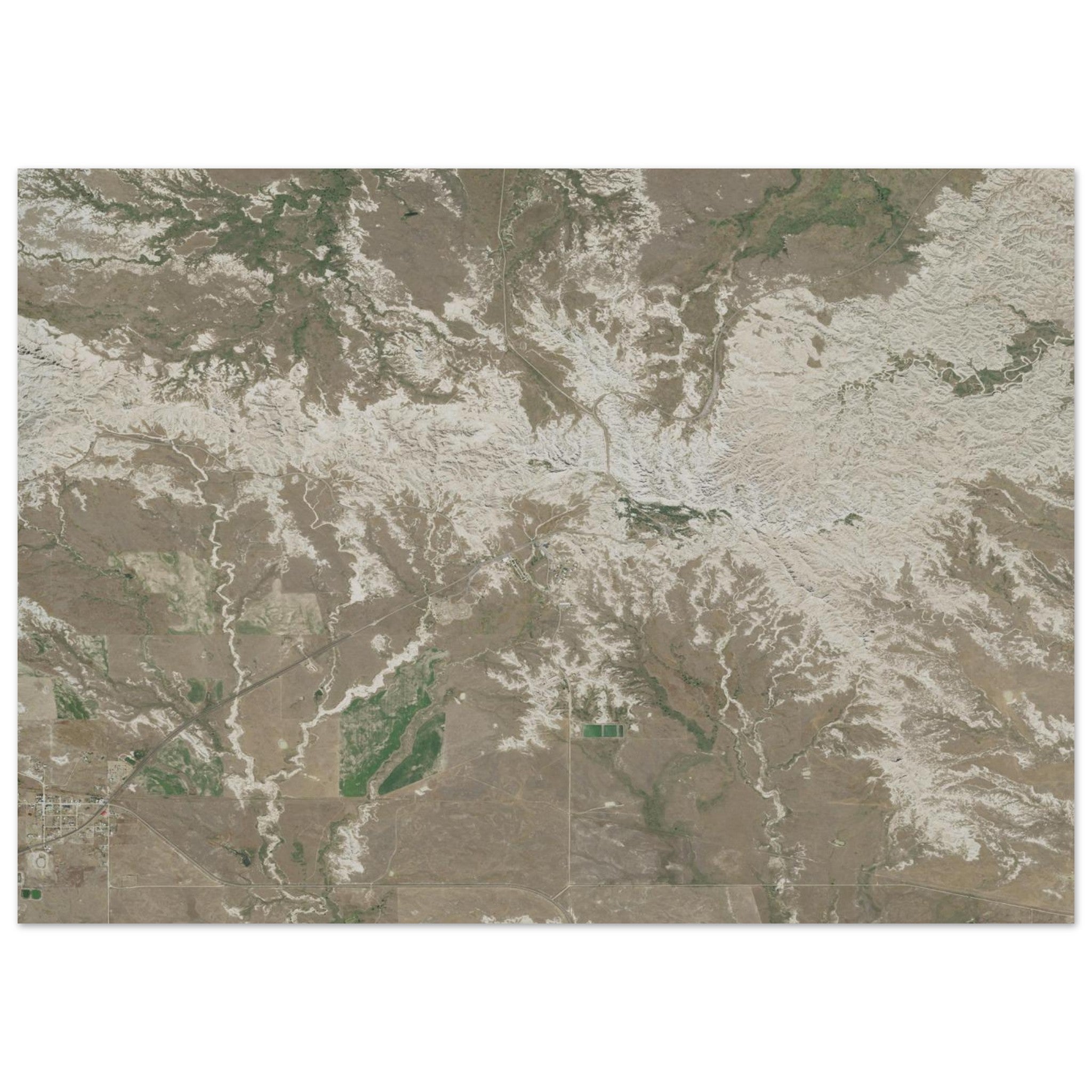 Badlands National Park Natural Earth Print - Ink And Atlas