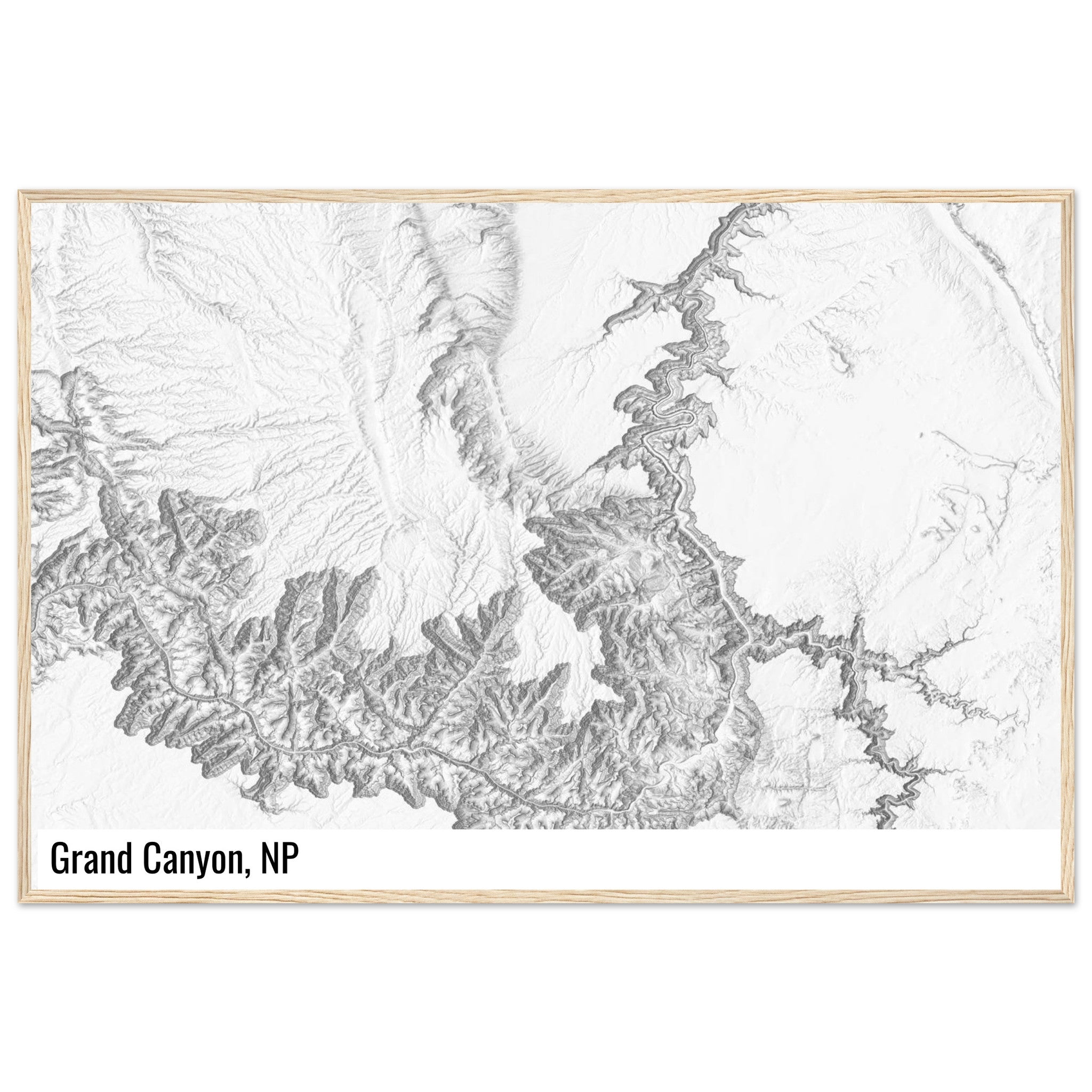 custom shaded relief print
