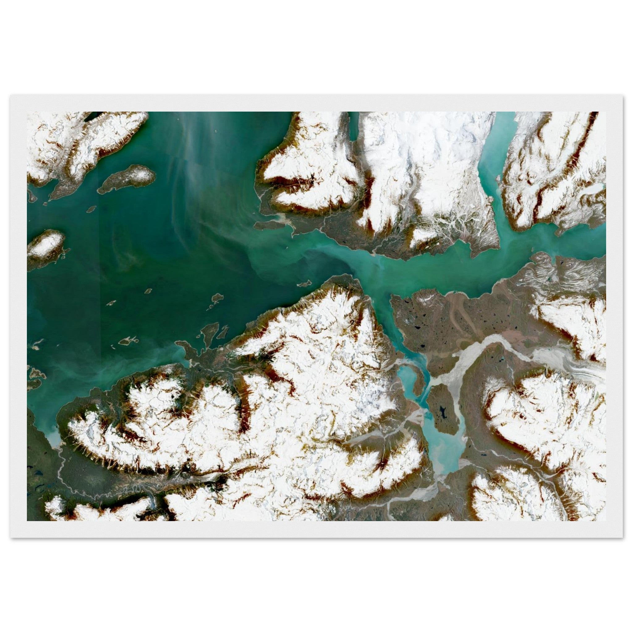 Glacier Bay National Park Natural Earth Print - Ink And Atlas