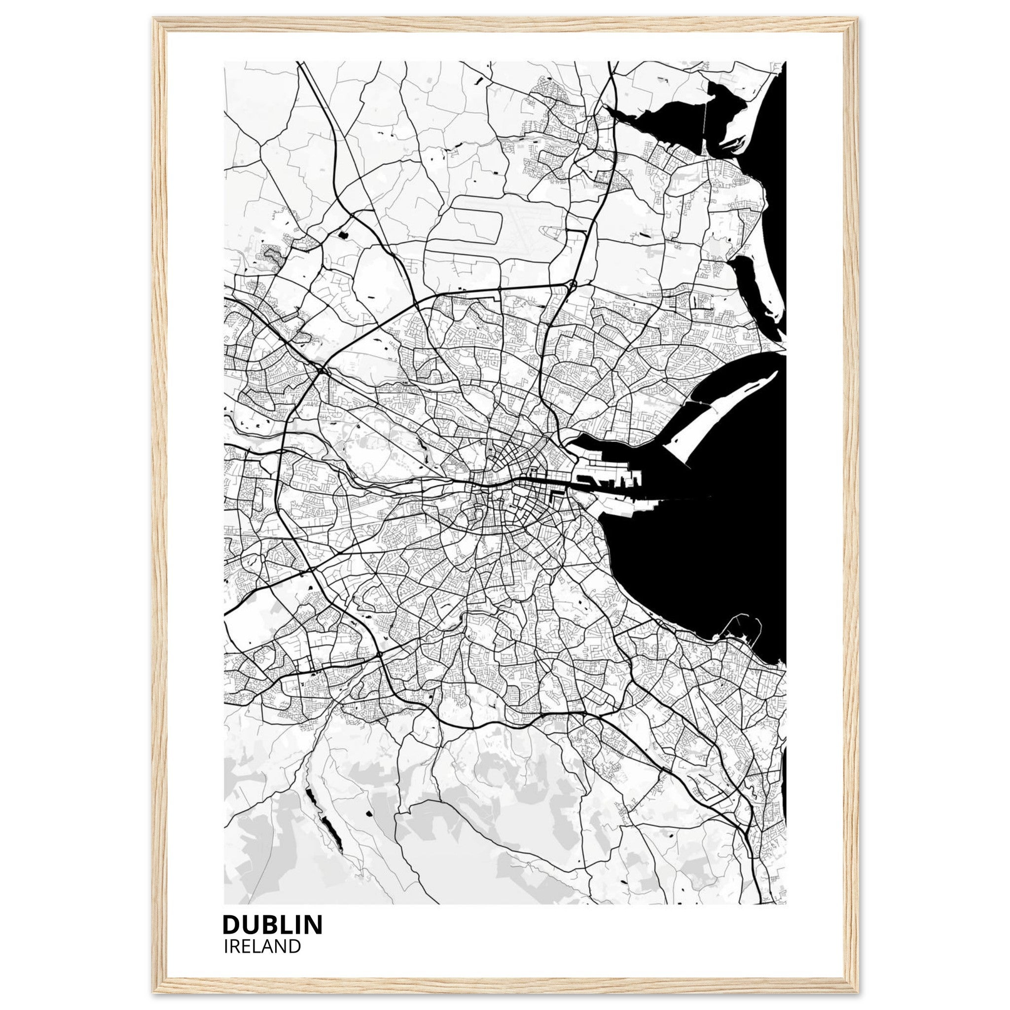 Dublin Ireland City Map Poster | Custom Map Art Print - Ink And Atlas