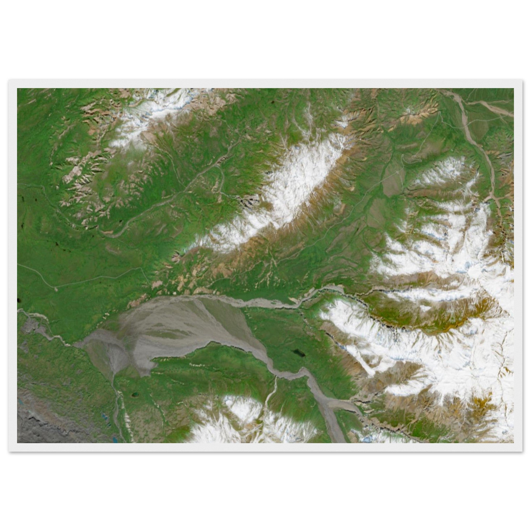 Denali National Park Natural Earth Print - Ink And Atlas
