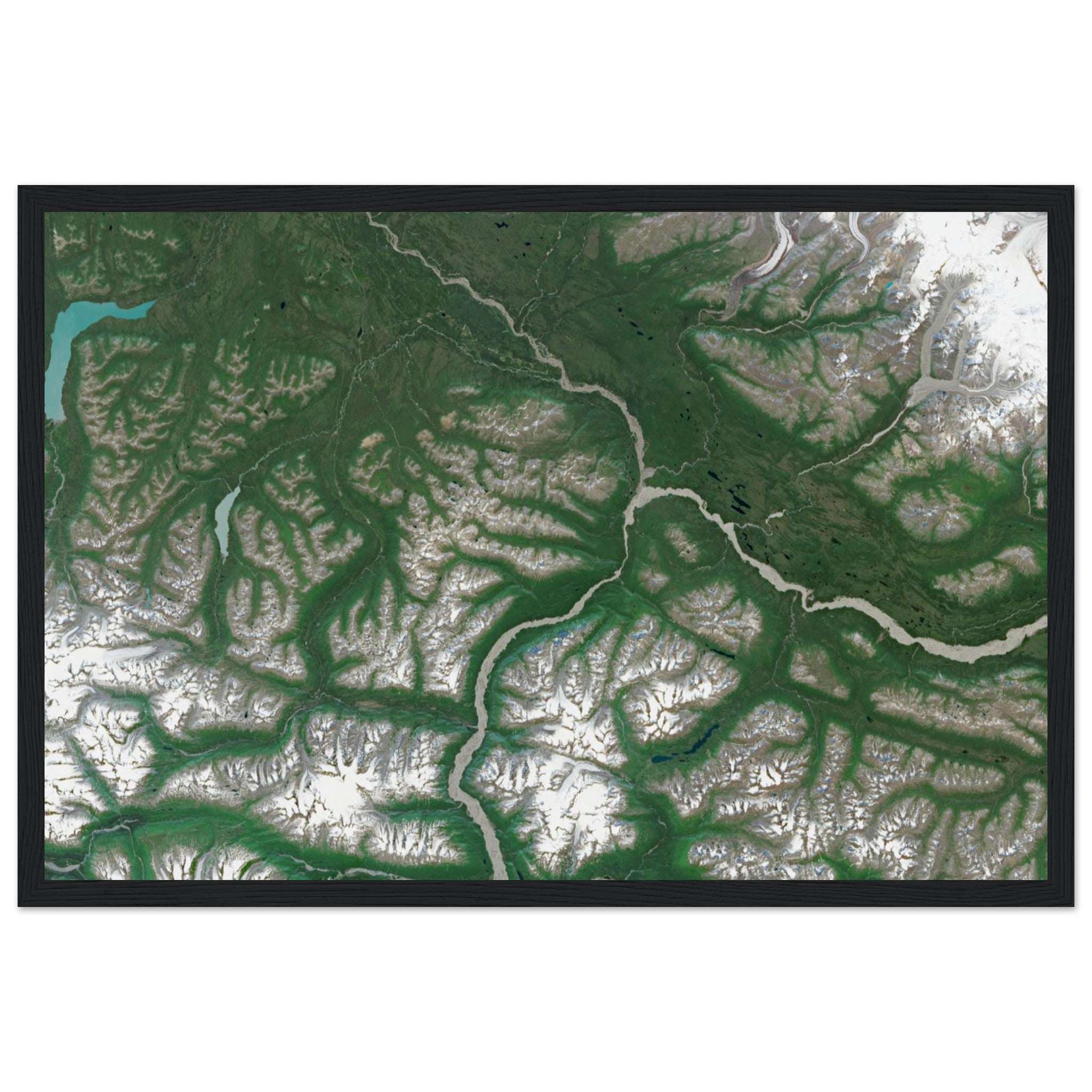 Wrangell–St. Elias National Park Natural Earth Print - Ink And Atlas