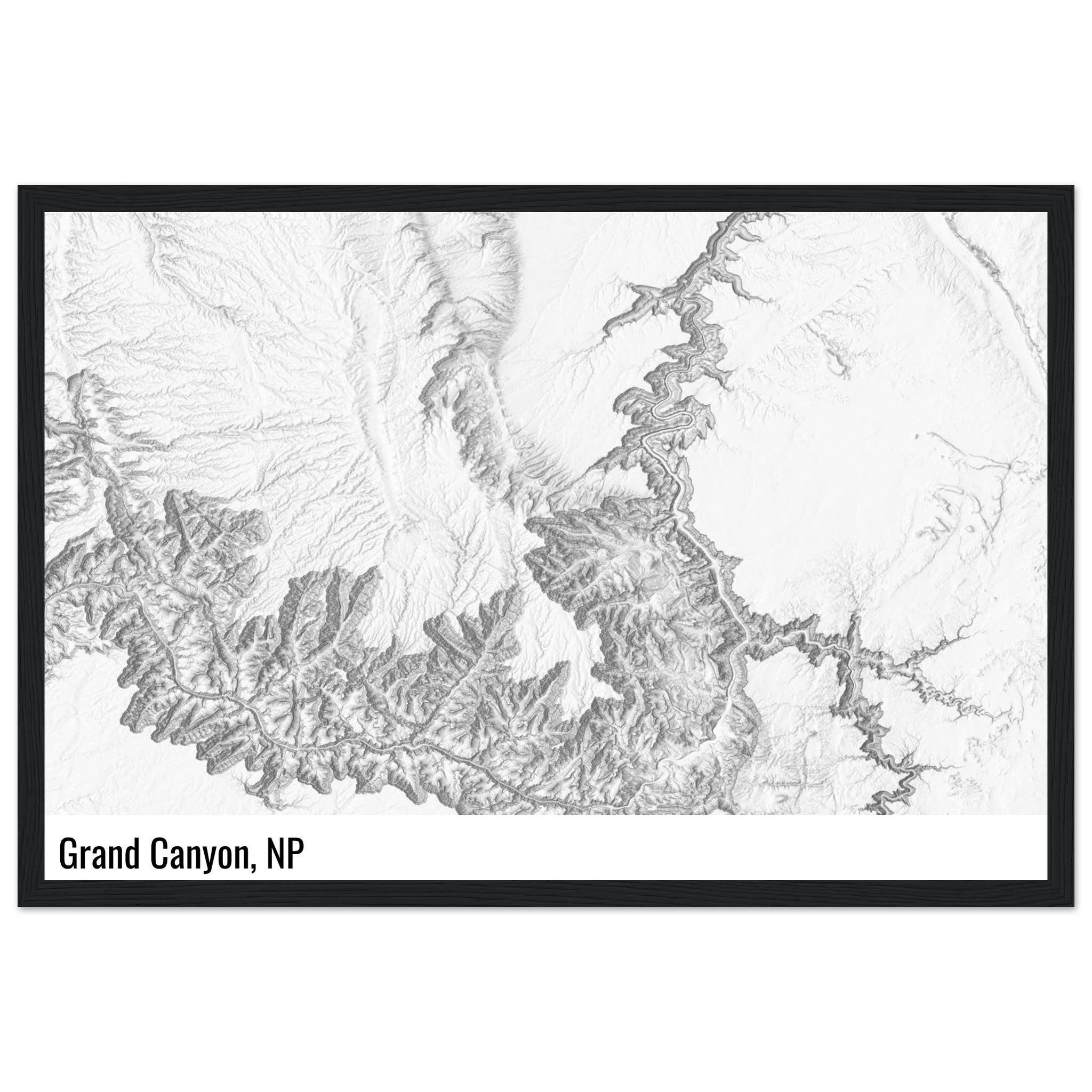 custom shaded relief print