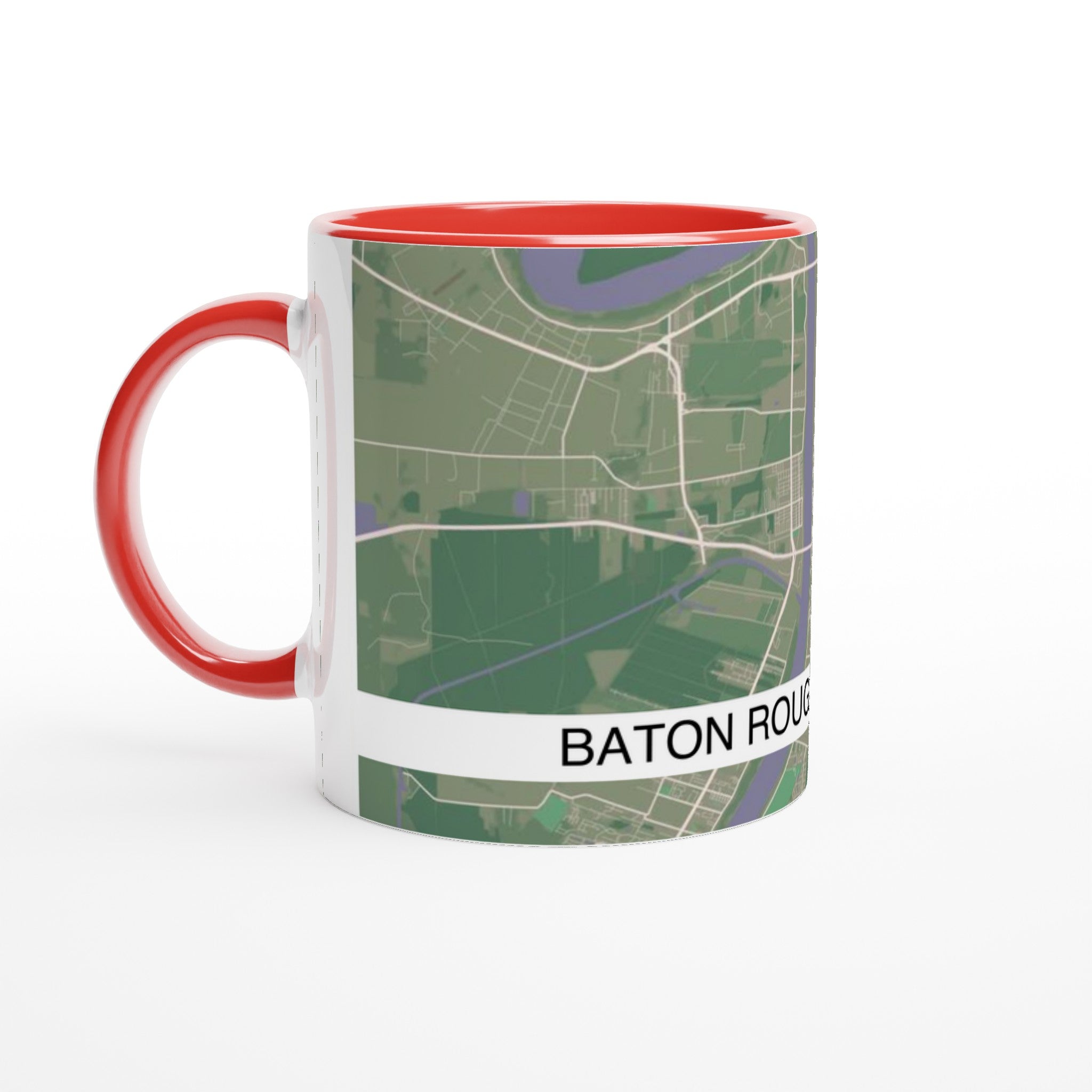 baton rouge modern city map mug 11oz