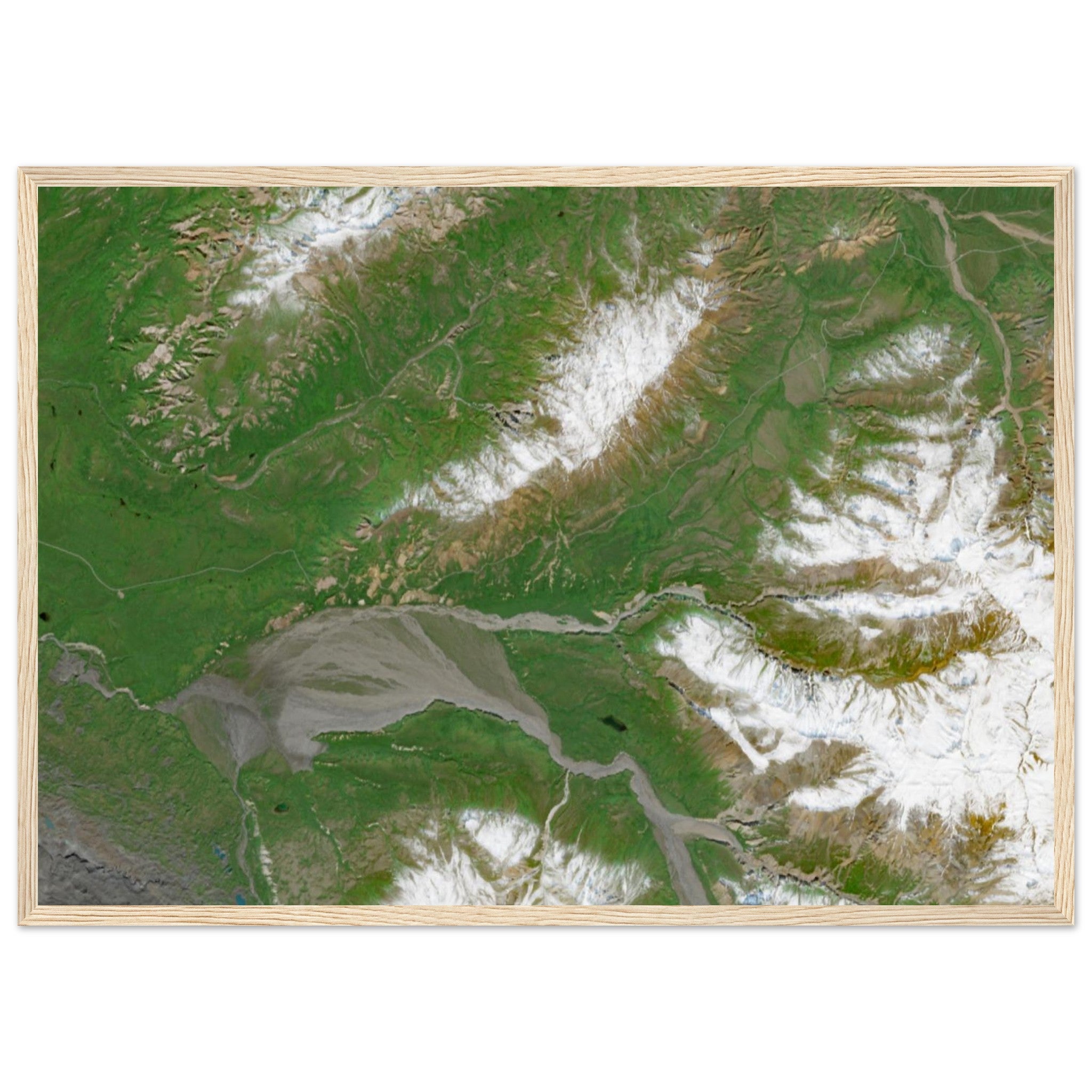 Denali National Park Natural Earth Print - Ink And Atlas