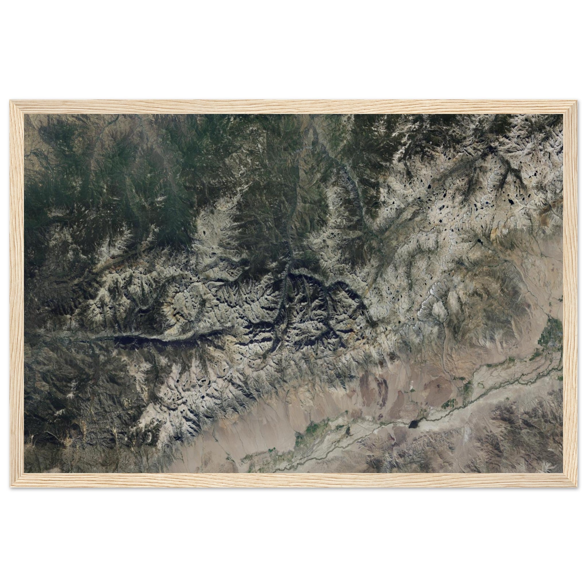 Kings Canyon National Park Natural Earth Print - Ink And Atlas