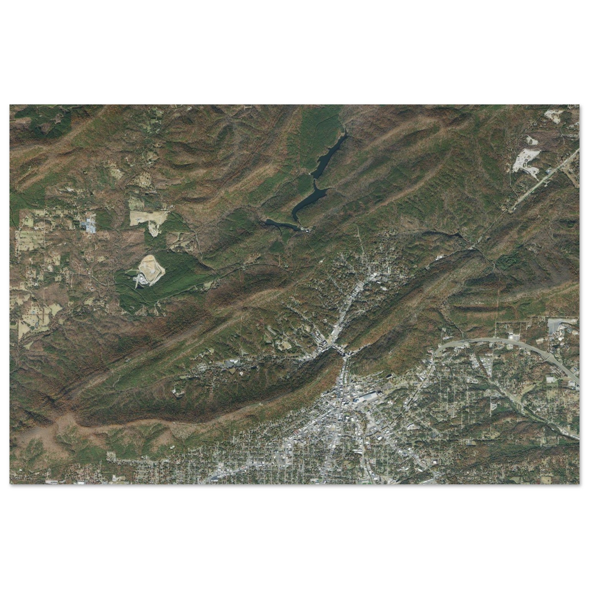 Hot Springs National Park Natural Earth Print - Ink And Atlas