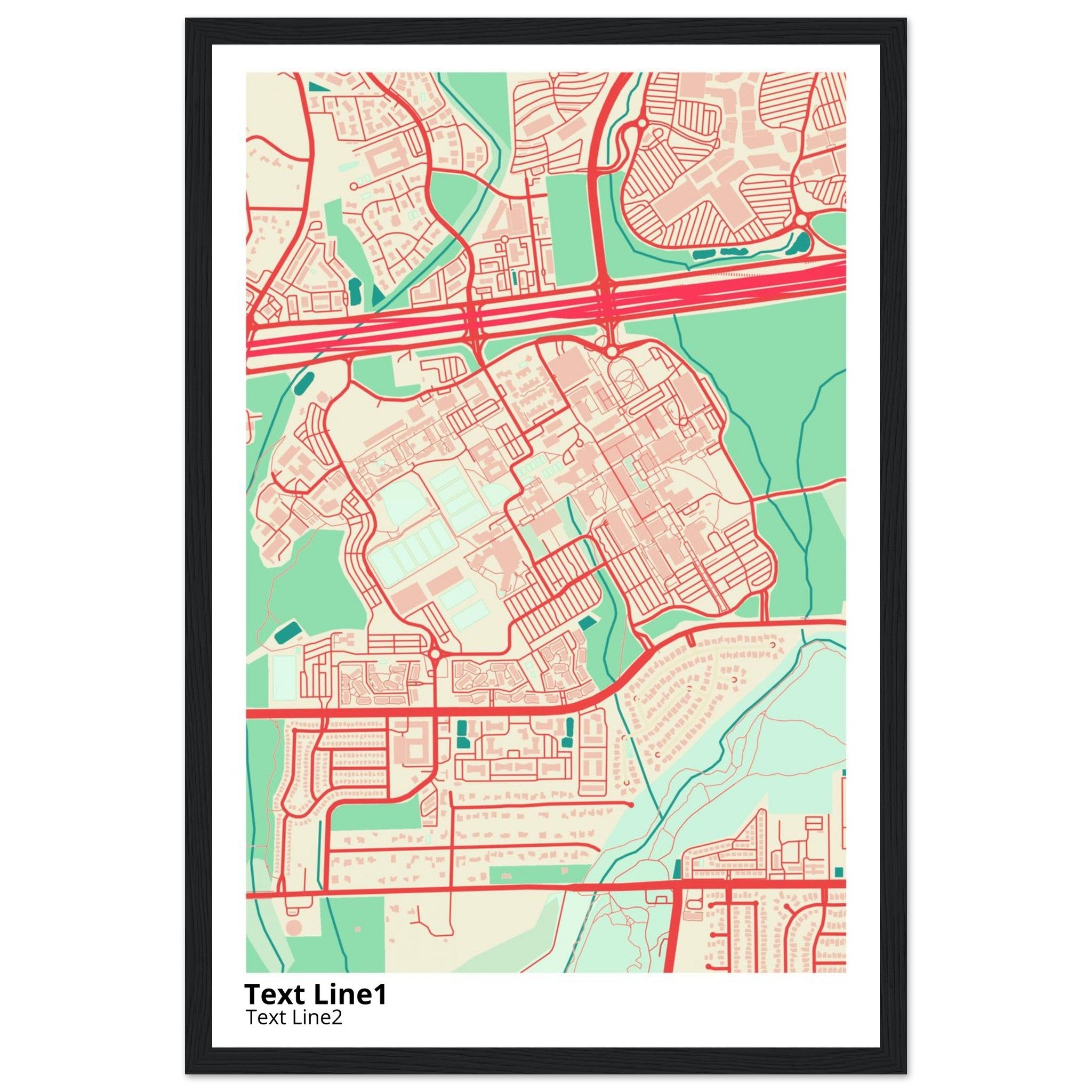The University of Texas San Antonio Campus Map Poster | Alumni Gift - Ink And Atlas